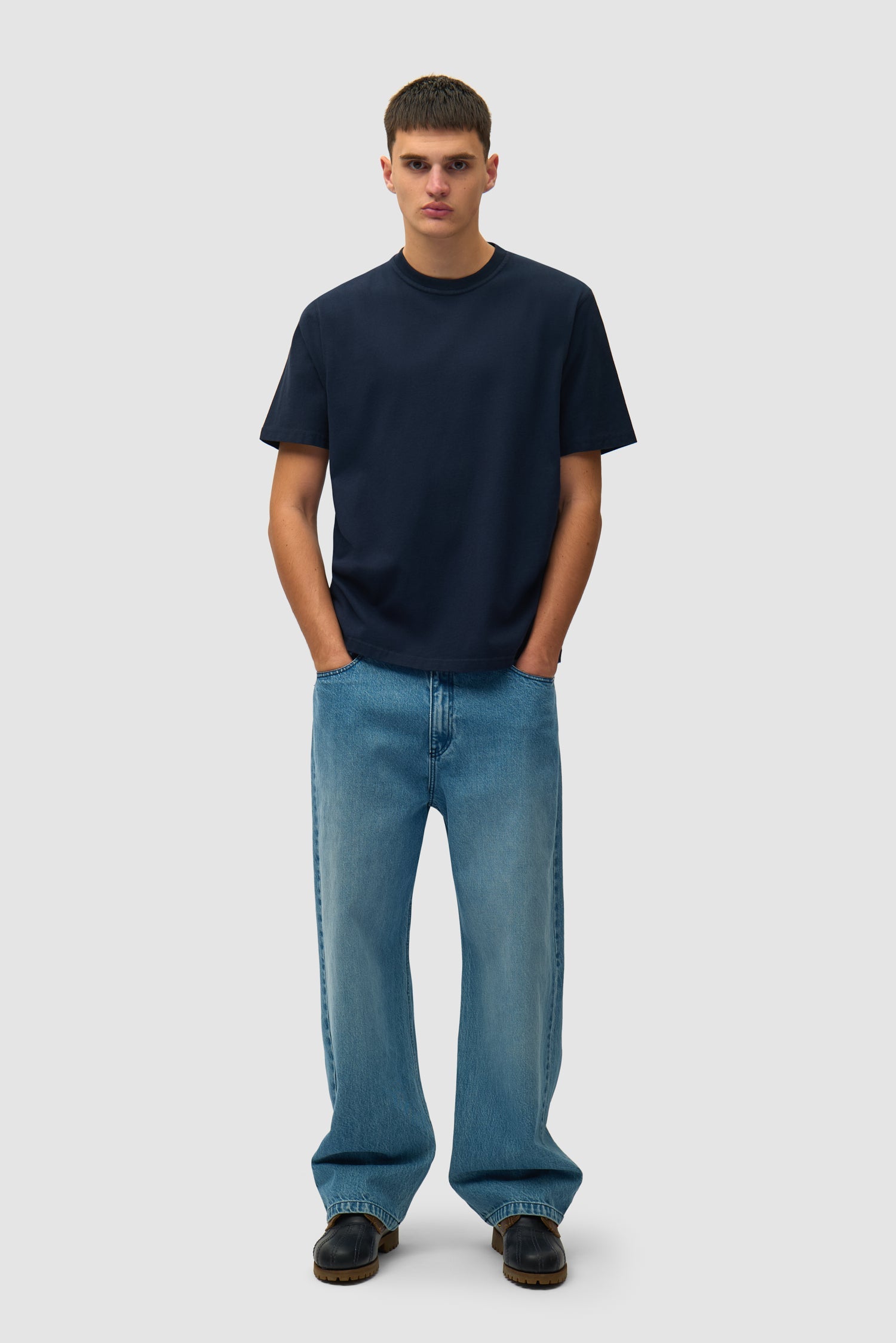 T-shirt Back Collage - Bleu marine