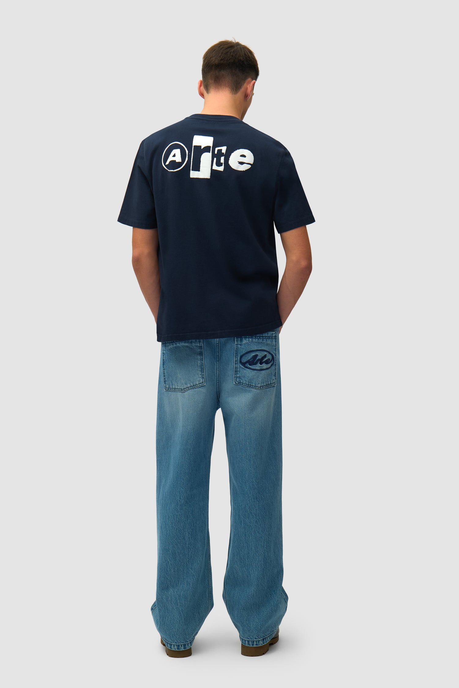 T-shirt Back Collage - Bleu marine