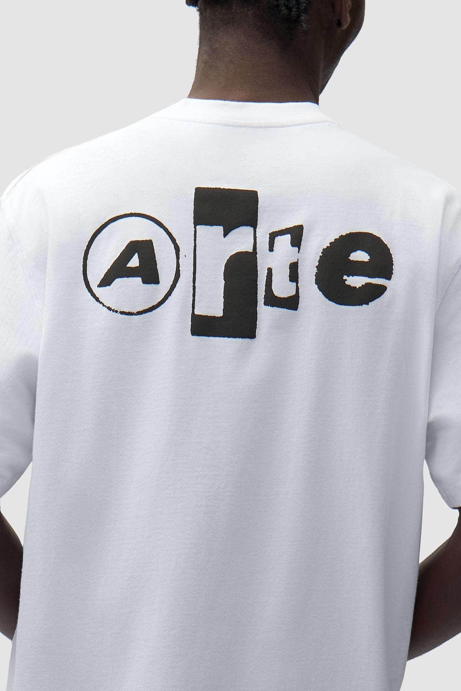 T-shirt Back Collage - Blanc