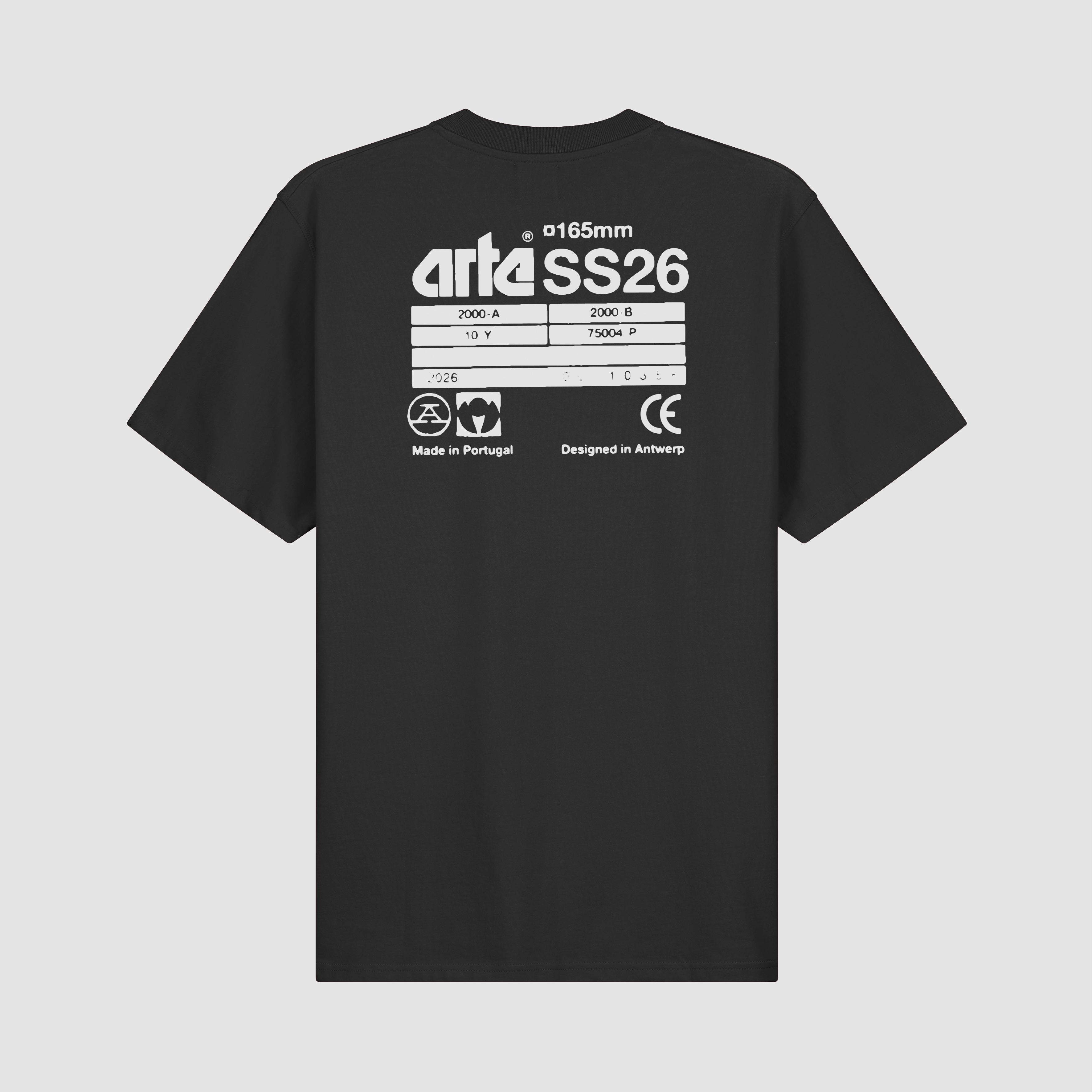 T-shirt SS26 Back - Noir