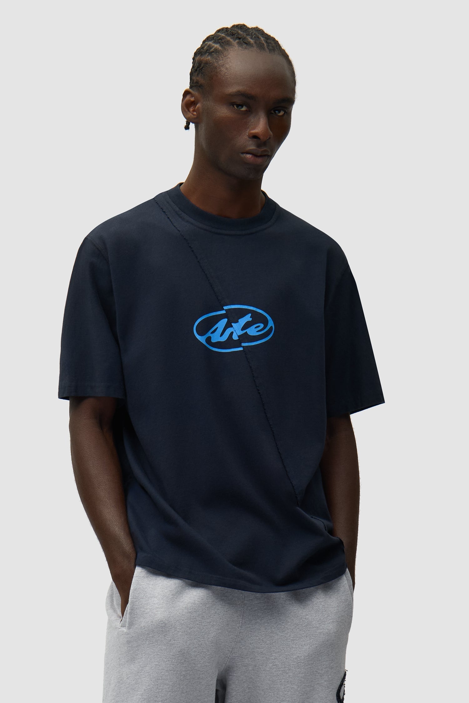T-shirt avec logo cercle - Bleu marine