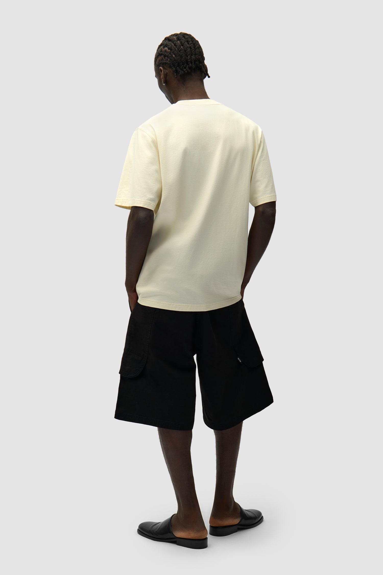 T-shirt avec logo sur le côté - Crème
