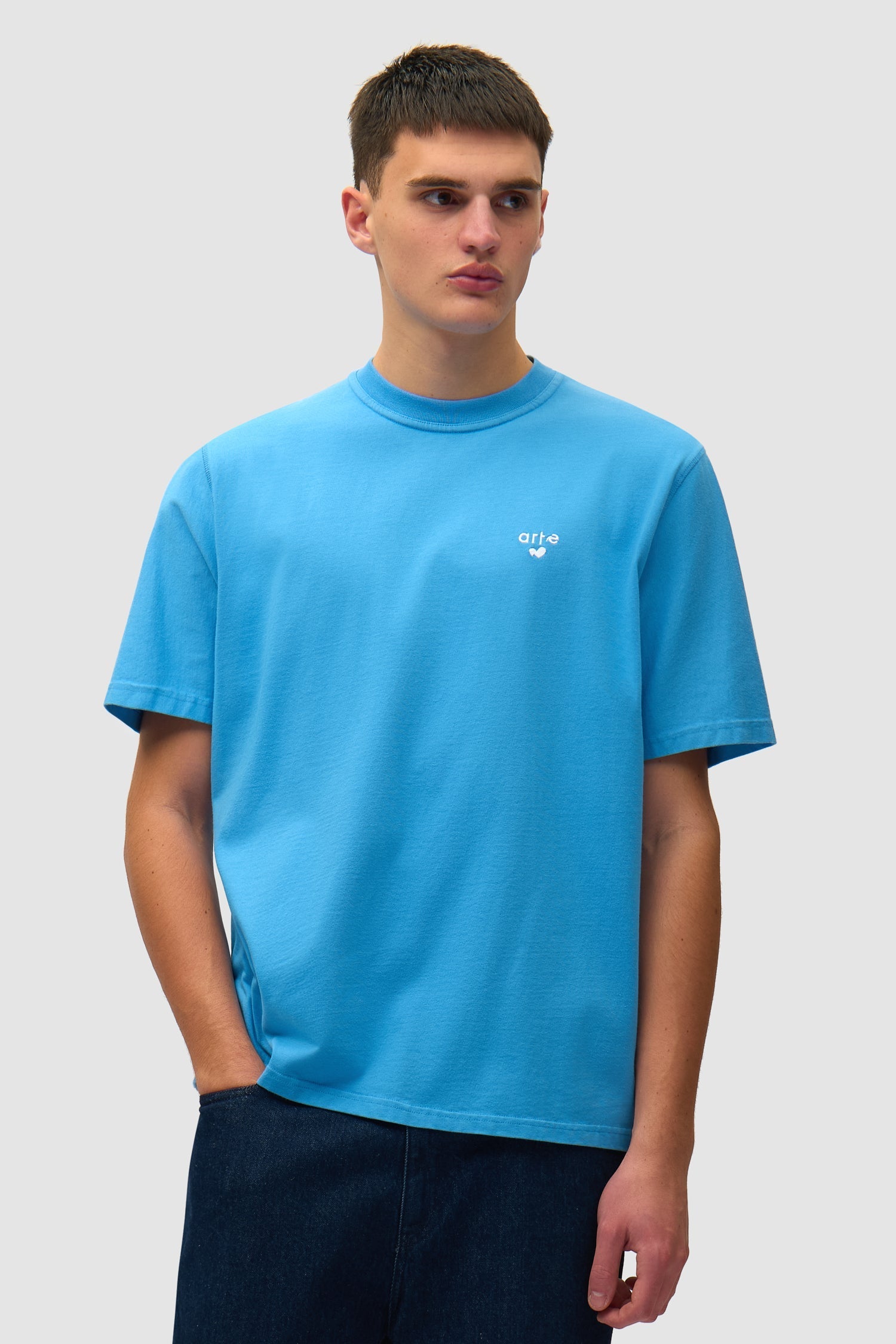 T-shirt avec logo cœur - Bleu