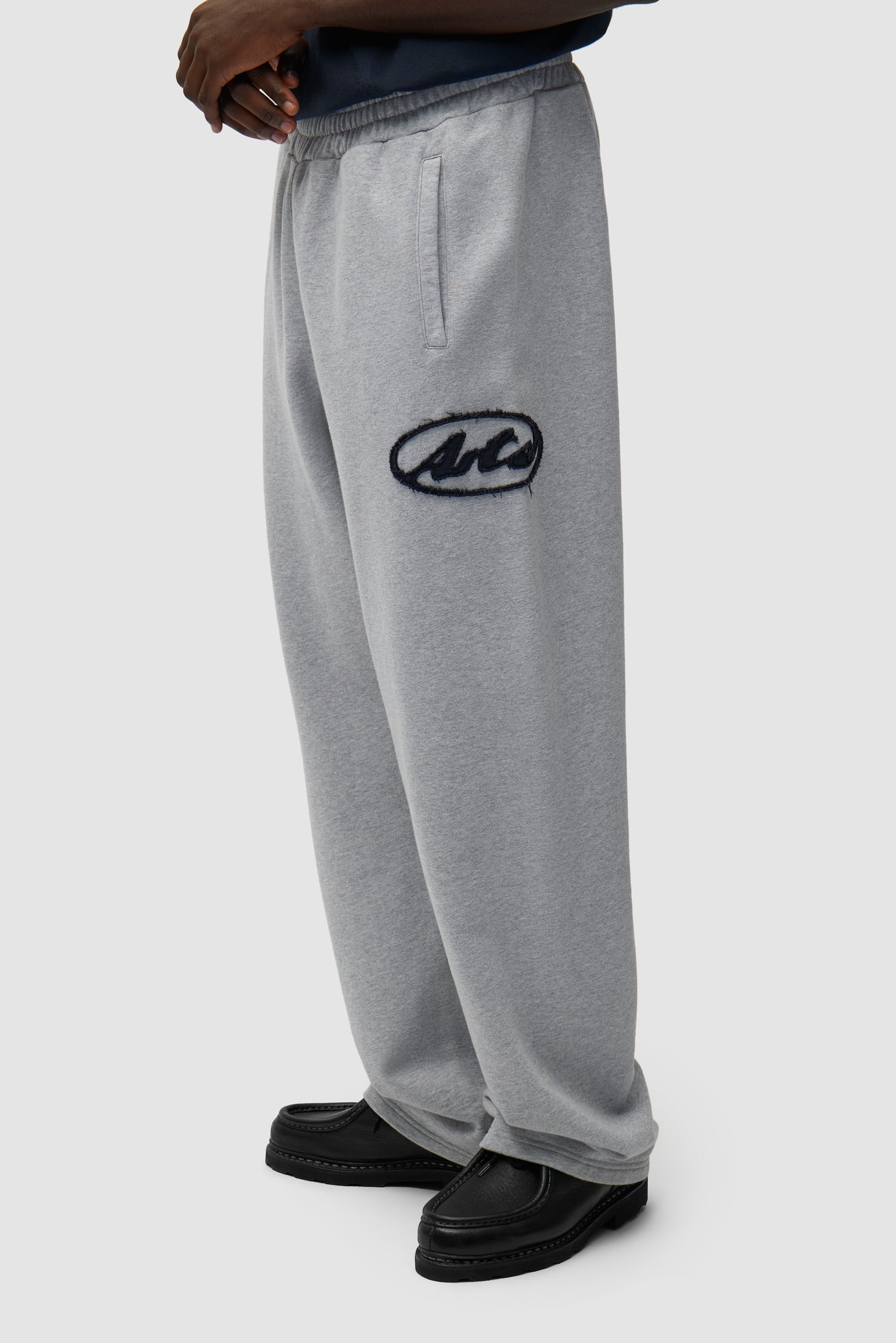 Pantalon de survêtement avec logo Circle Patch - Gris