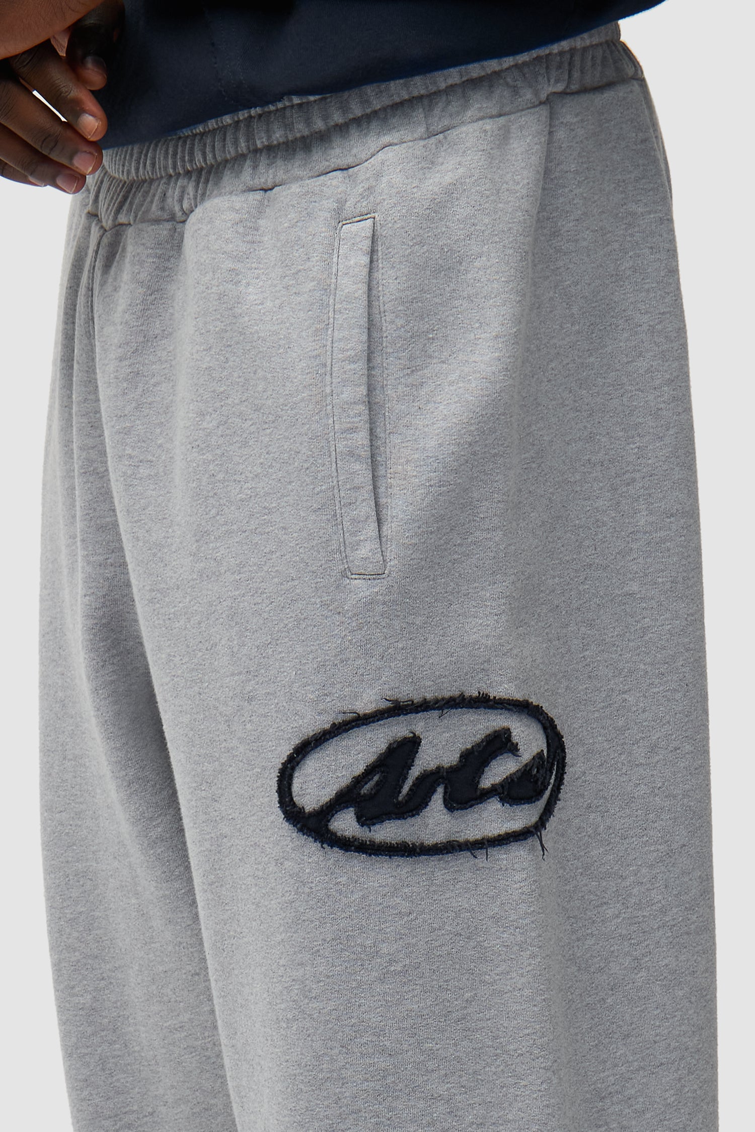 Pantalon de survêtement avec logo Circle Patch - Gris