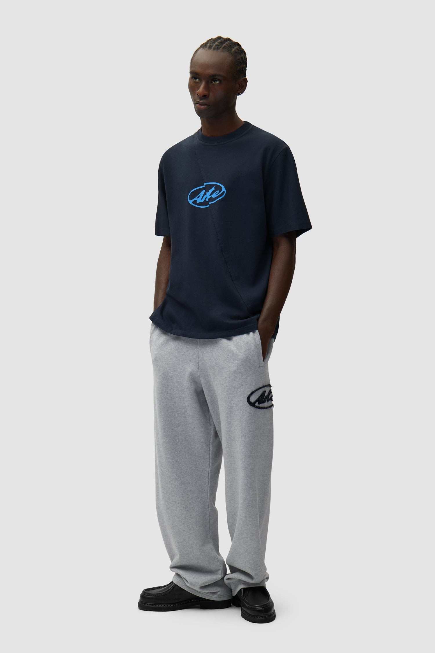 Pantalon de survêtement avec logo Circle Patch - Gris