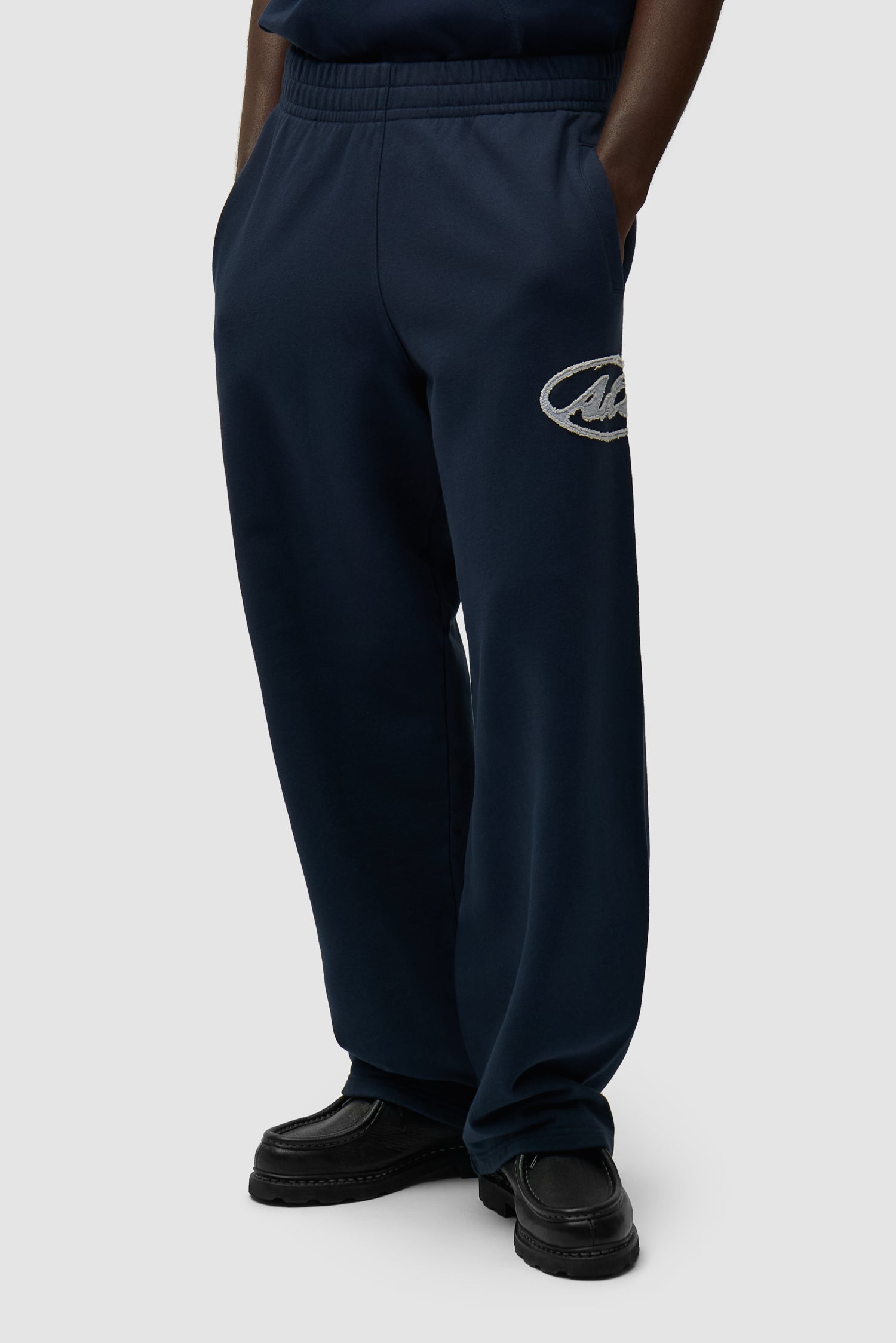 Pantalon de survêtement avec logo Circle Patch - Bleu marine