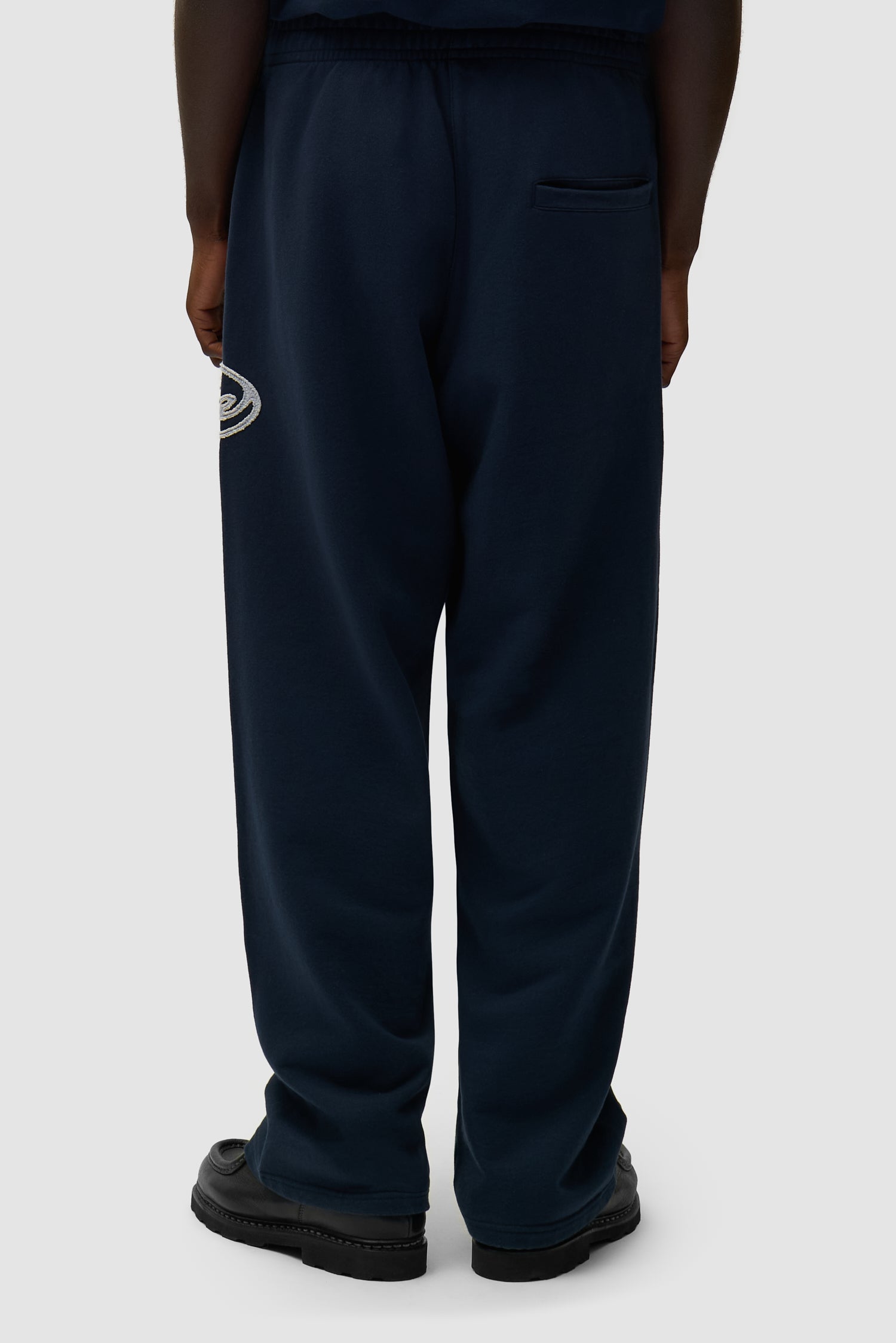 Pantalon de survêtement avec logo Circle Patch - Bleu marine
