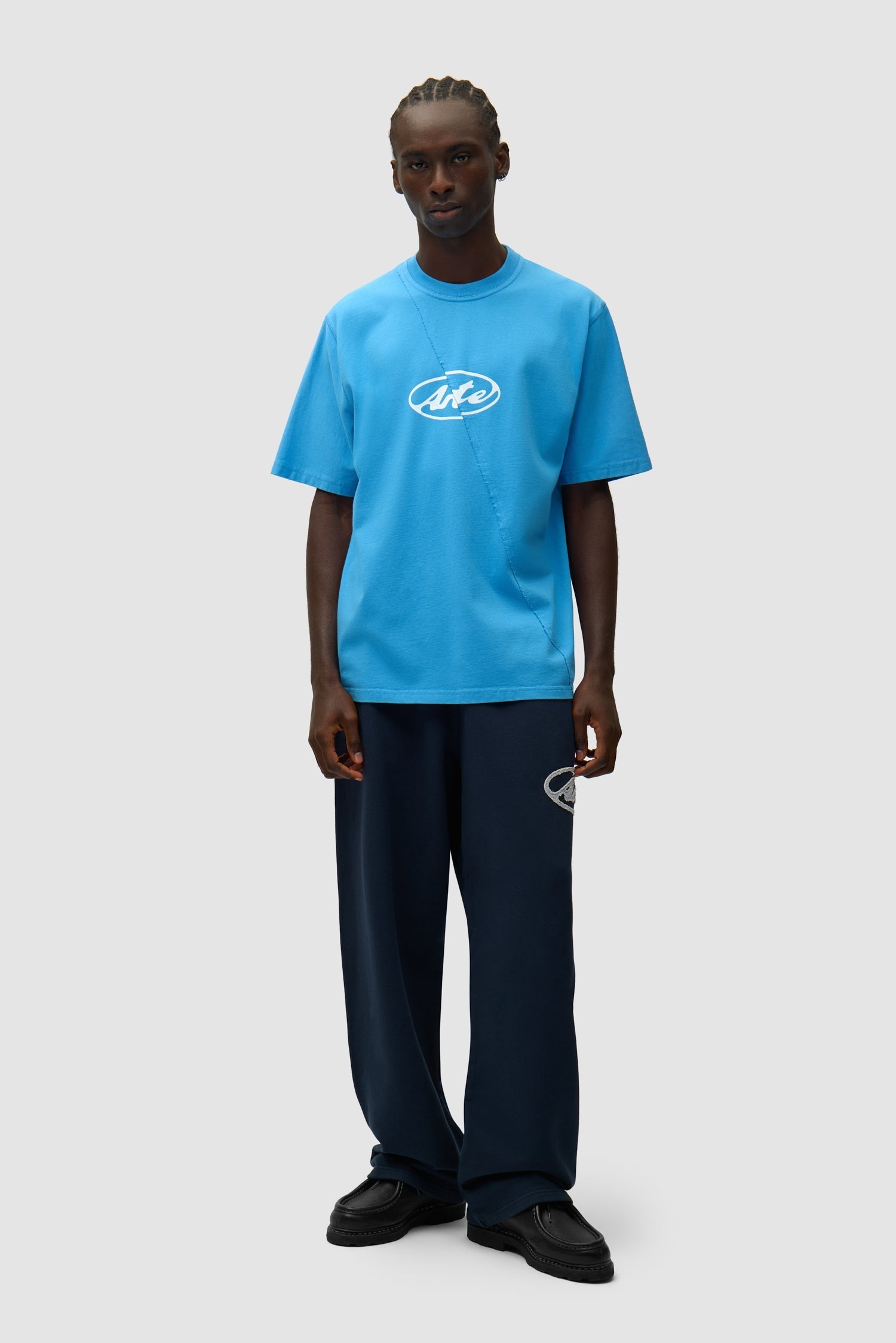 Pantalon de survêtement avec logo Circle Patch - Bleu marine