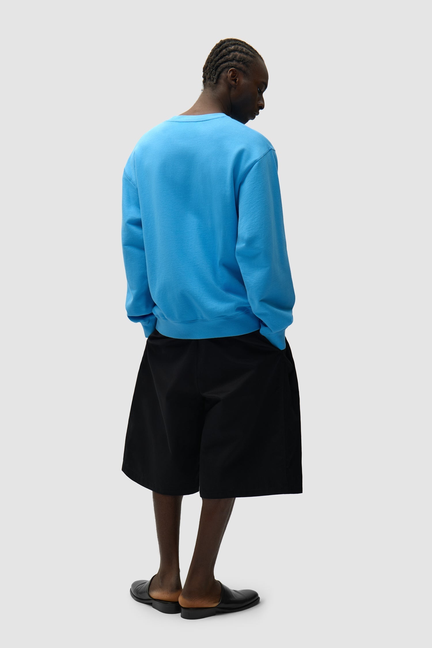 T-shirt à col rond avec logo cœur - Bleu