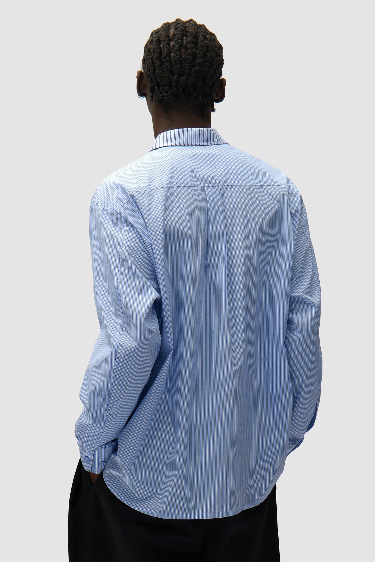 Chemise longue asymétrique - Rayée