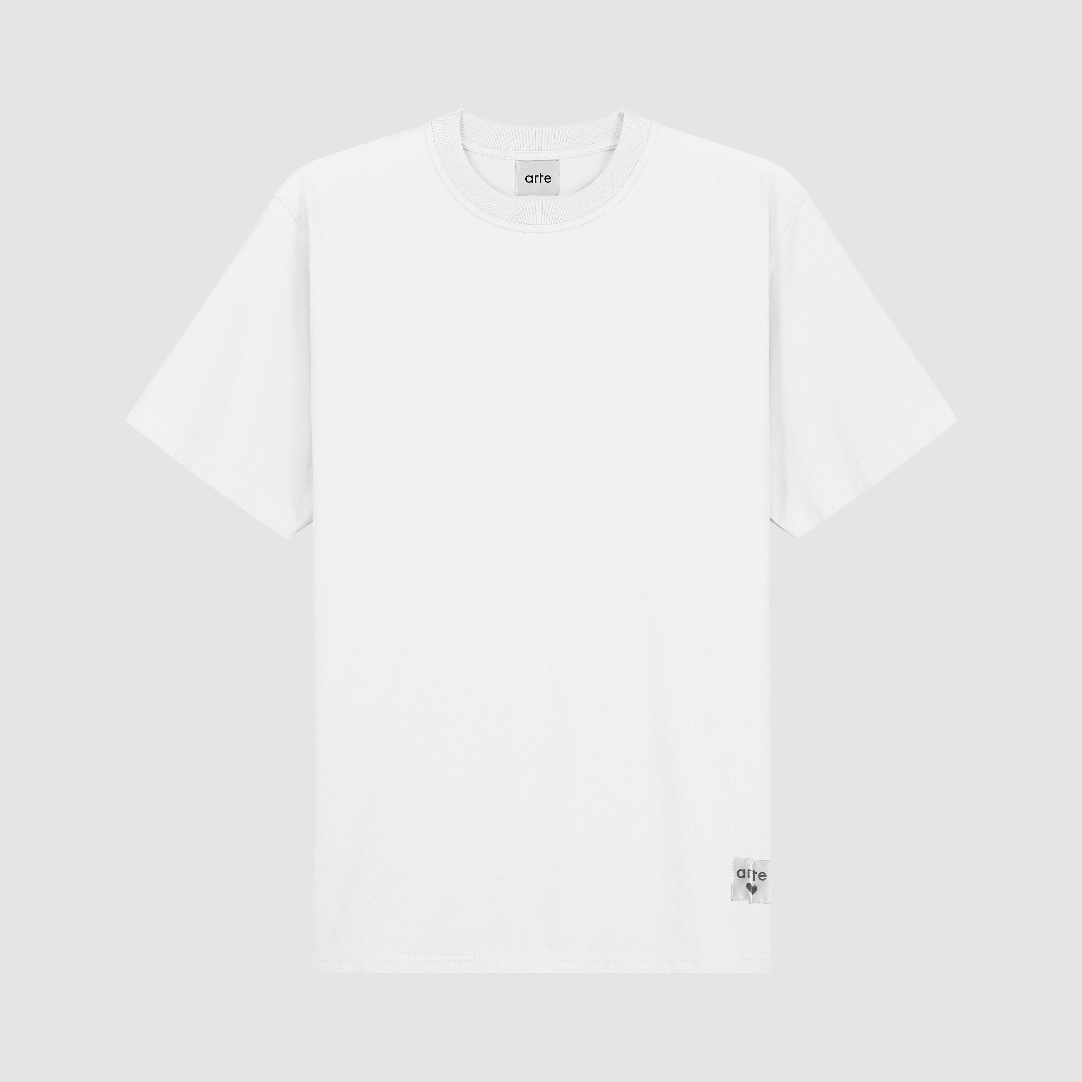 T-shirt à étiquette réversible - Blanc