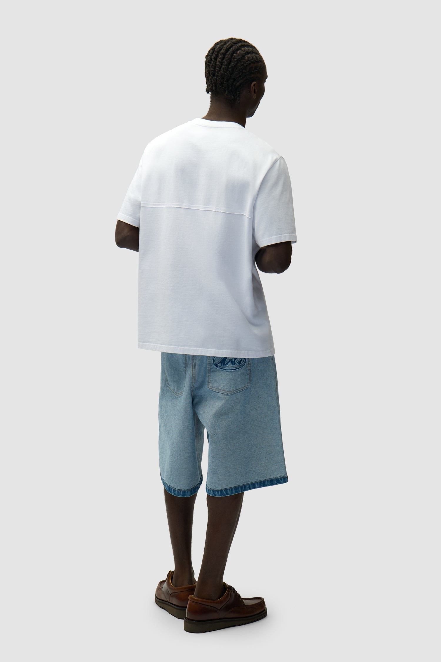 T-shirt avec logo cercle découpé - Blanc