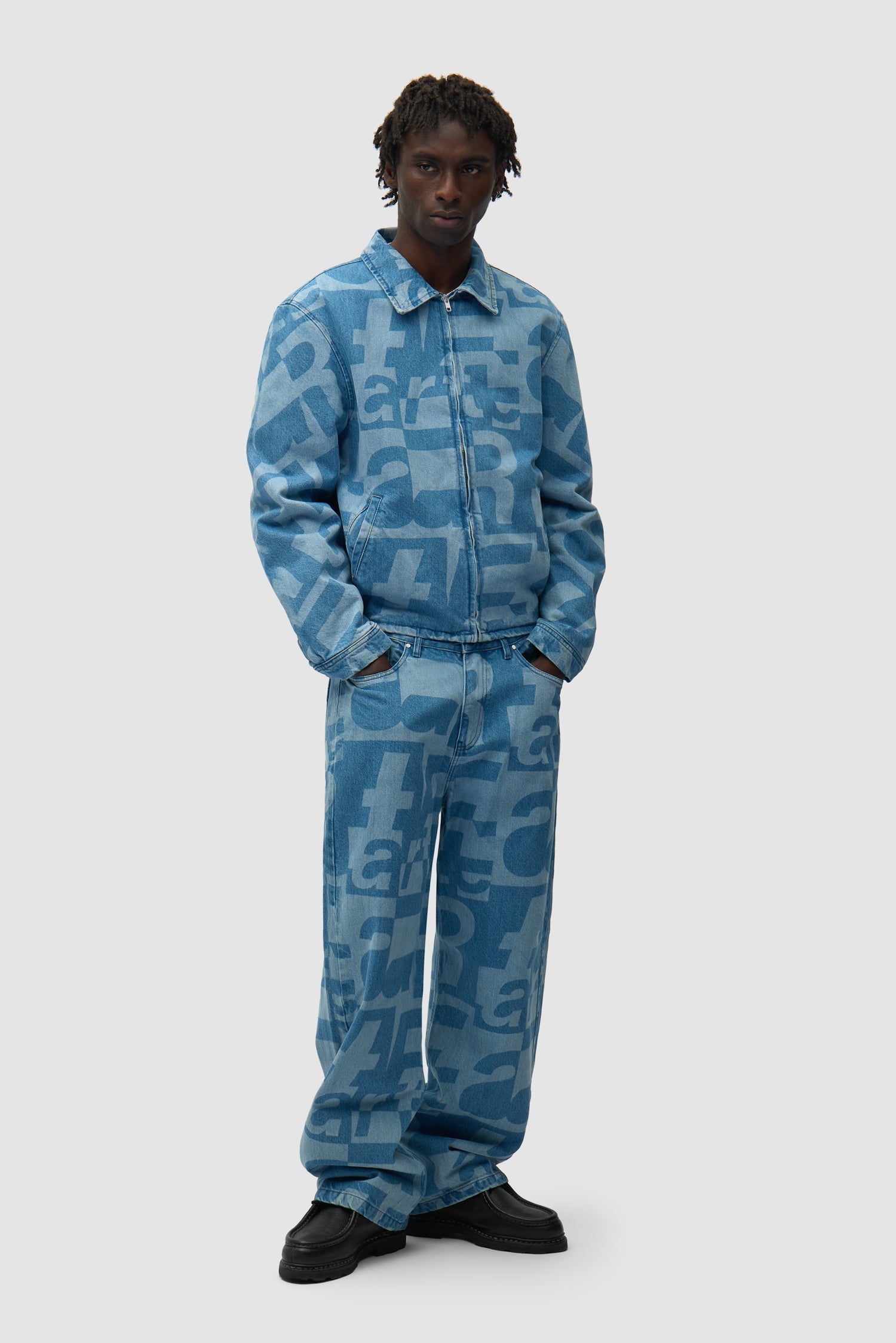 Pantalon en denim intégral - Denim brut