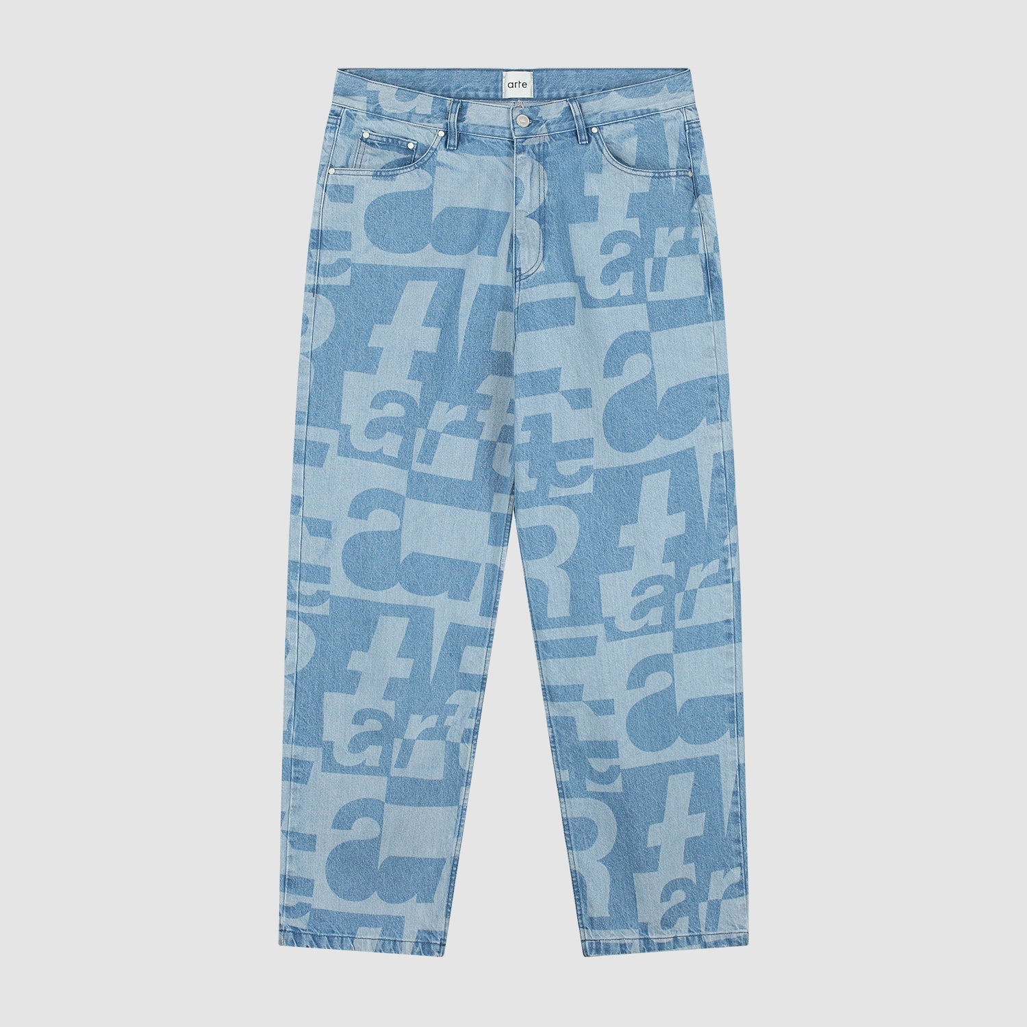 Pantalon en denim intégral - Denim brut