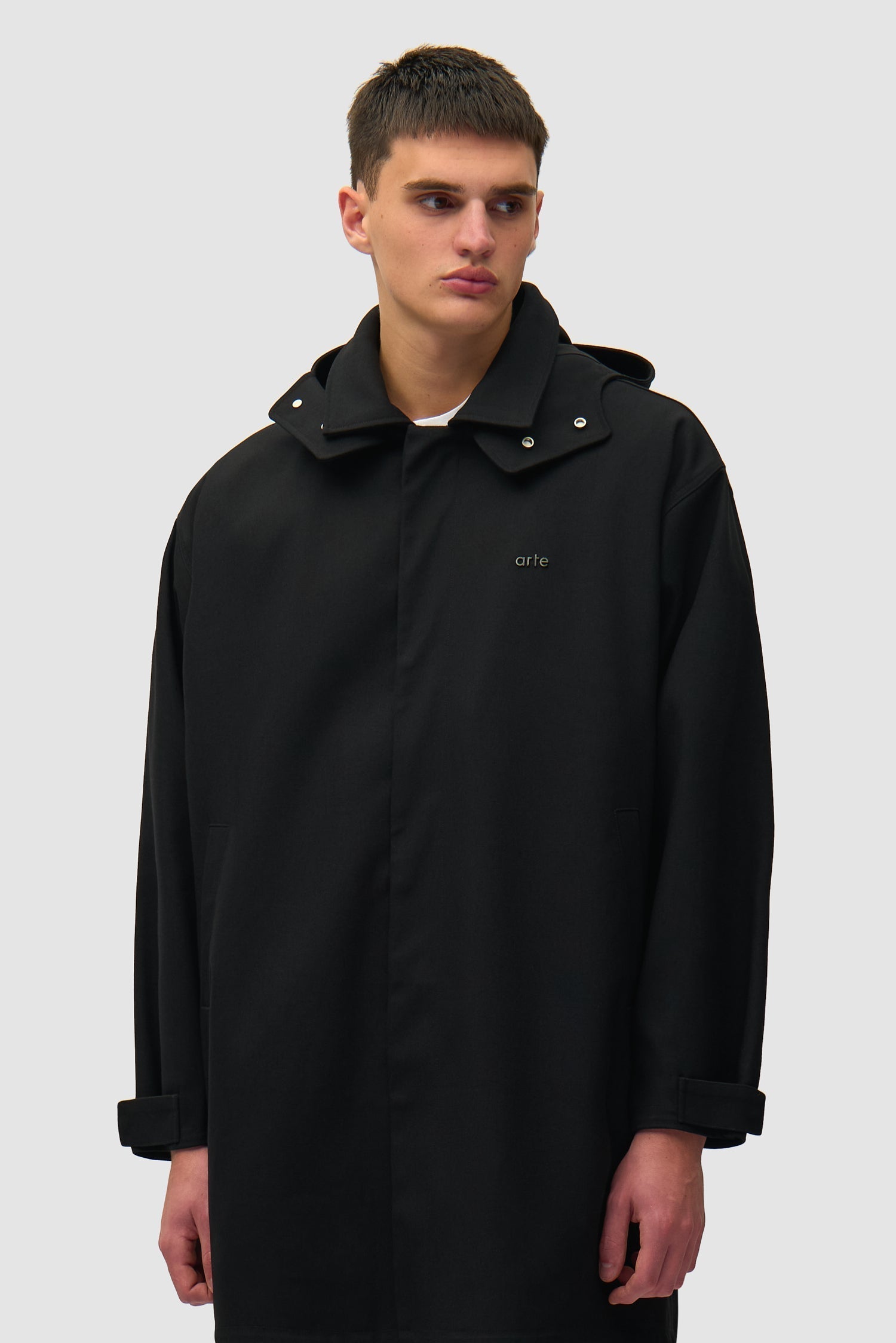 Manteau en lin - Noir