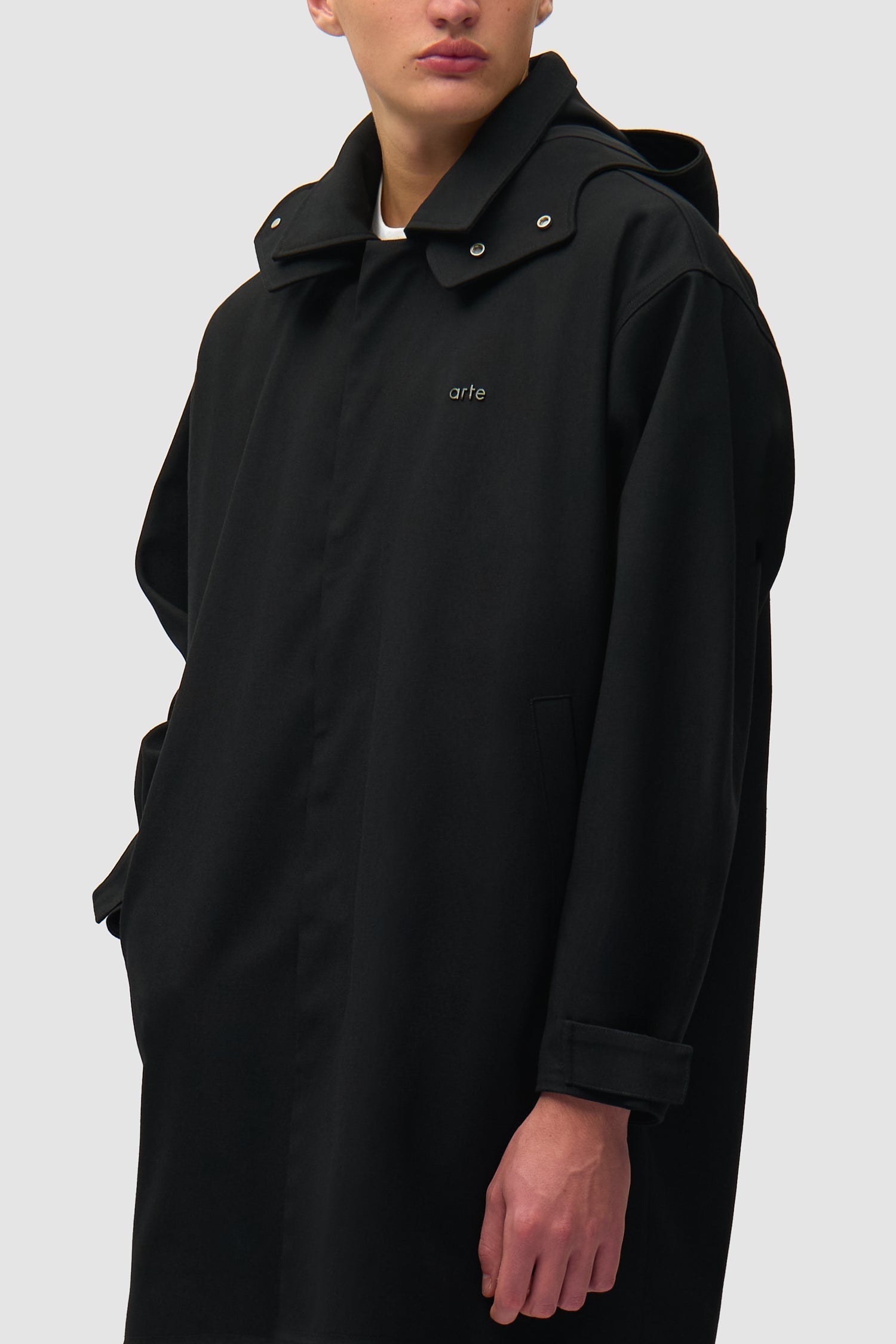 Manteau en lin - Noir