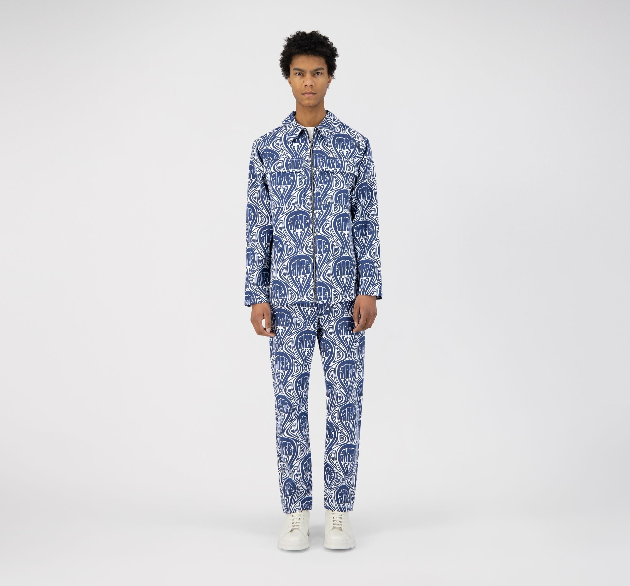 Veste Jean Novo - Bleu/Blanc