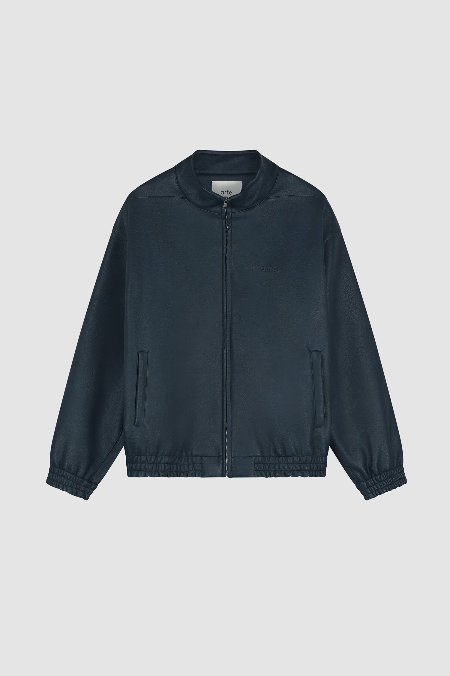 Veste en simili cuir Arte pour adidas - Bleu marine
