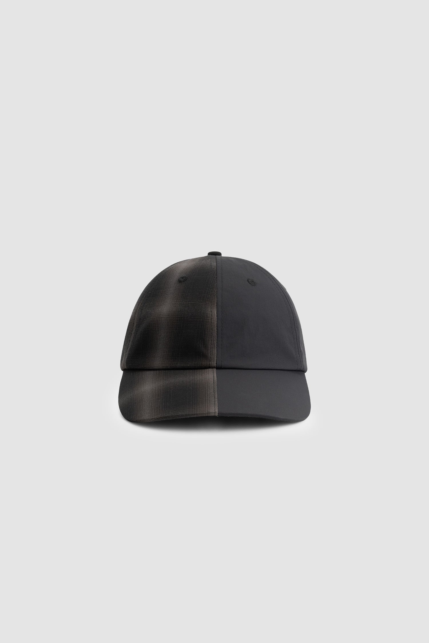 Casquette en nylon à carreaux - Noir/Carreaux