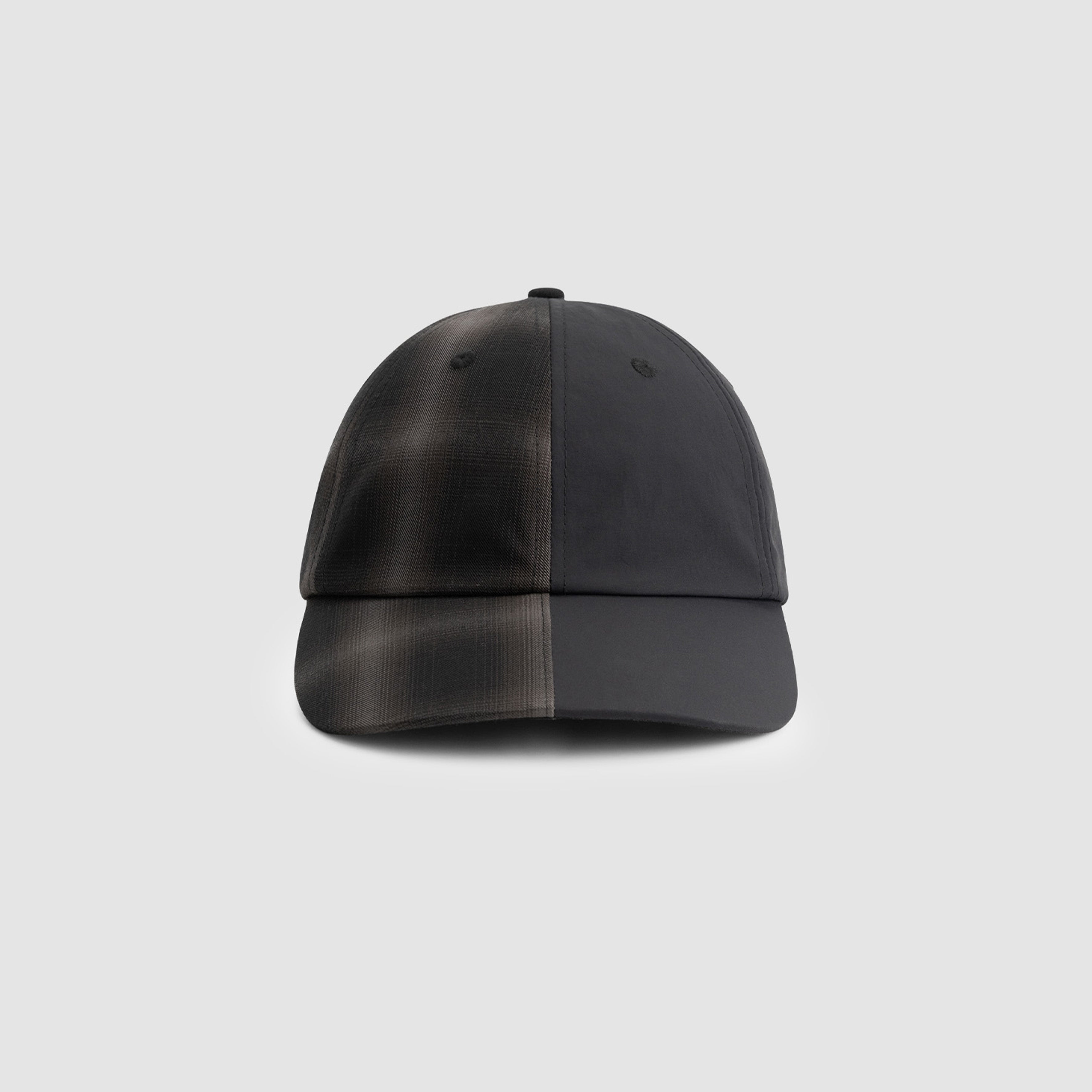 Casquette en nylon à carreaux - Noir/Carreaux