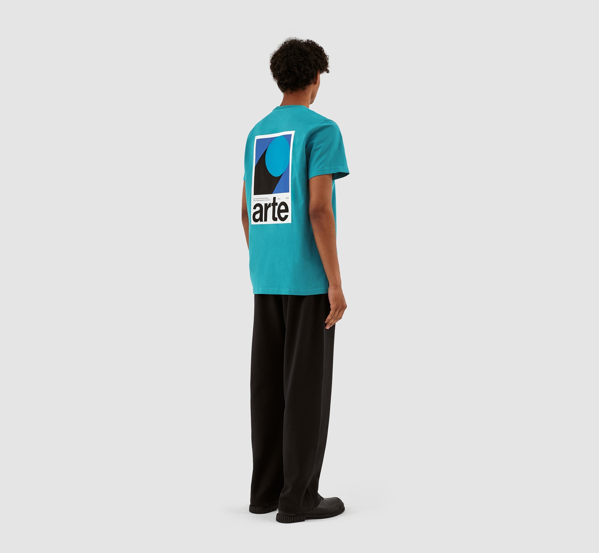T-shirt imprimé Taut Back B - Bleu lac