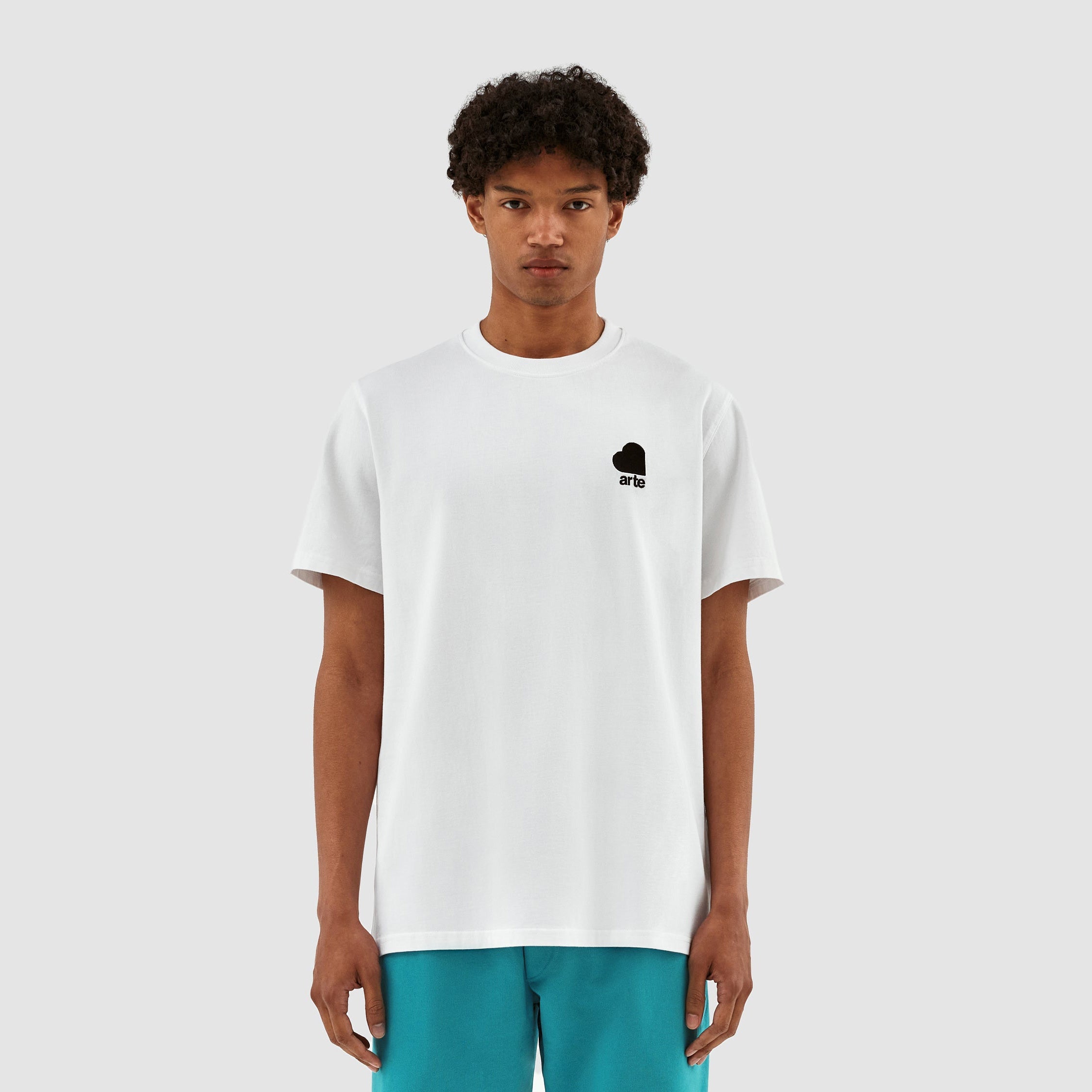 T-shirt Taut Heart Logo - Blanc