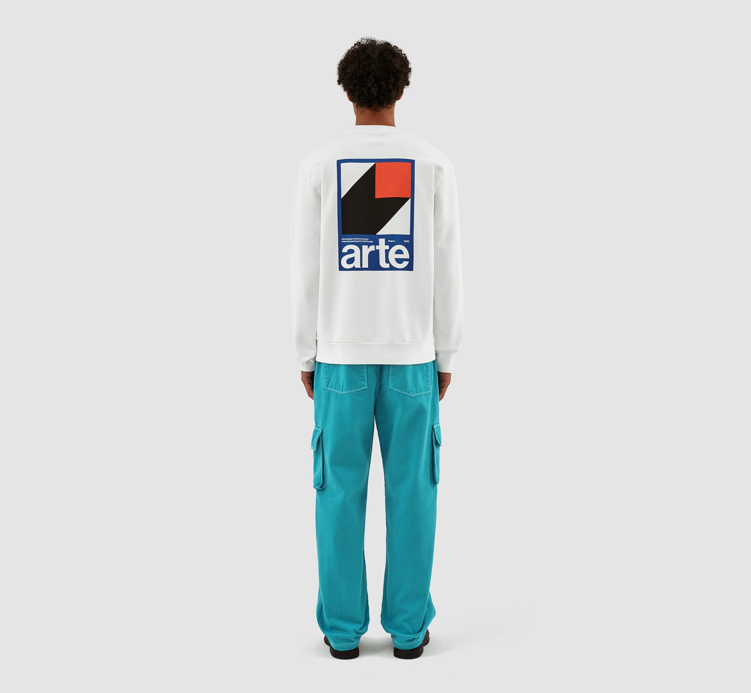 Conrad Back Print Crewneck - Blanc