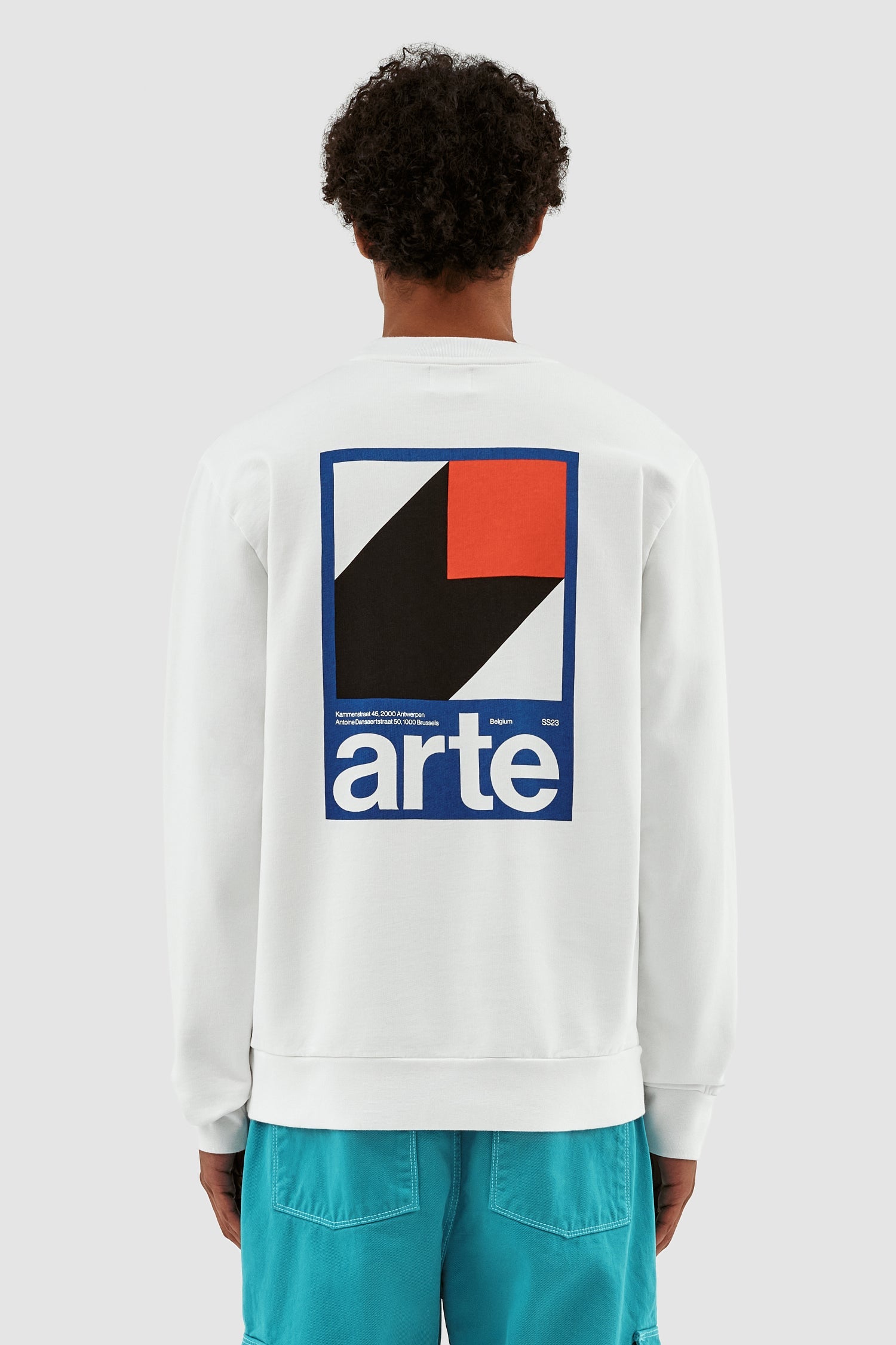 Conrad Back Print Crewneck - Blanc