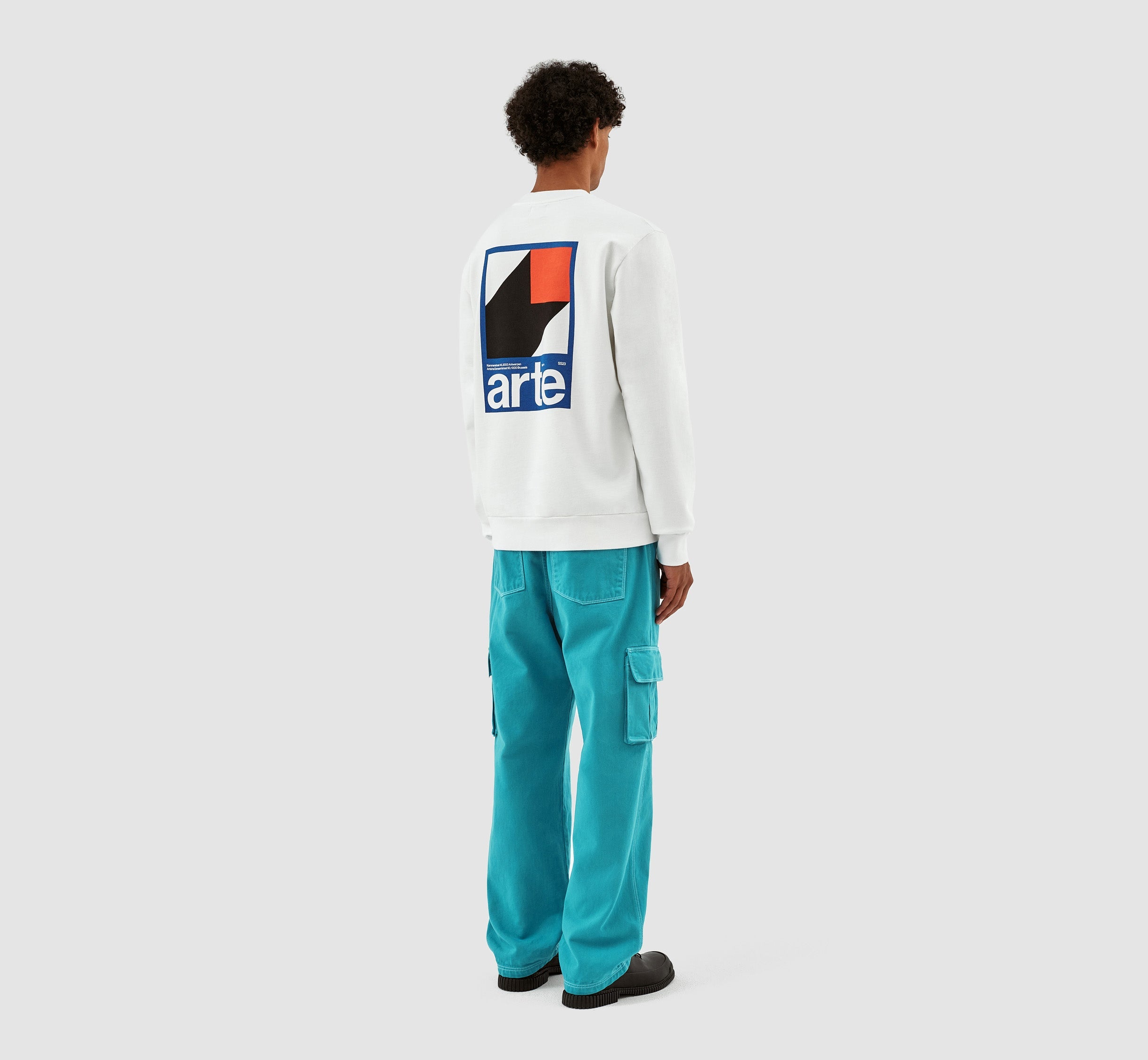 Conrad Back Print Crewneck - Blanc