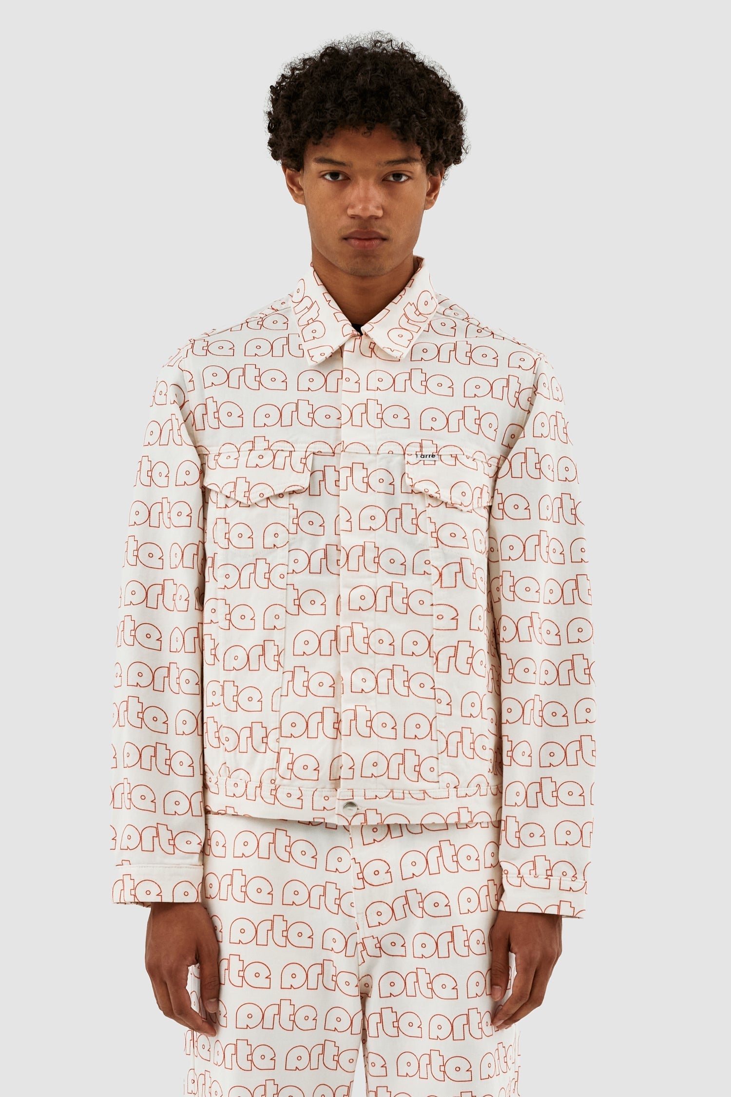 Veste Jackson avec logo Allover - Rouge/Blanc