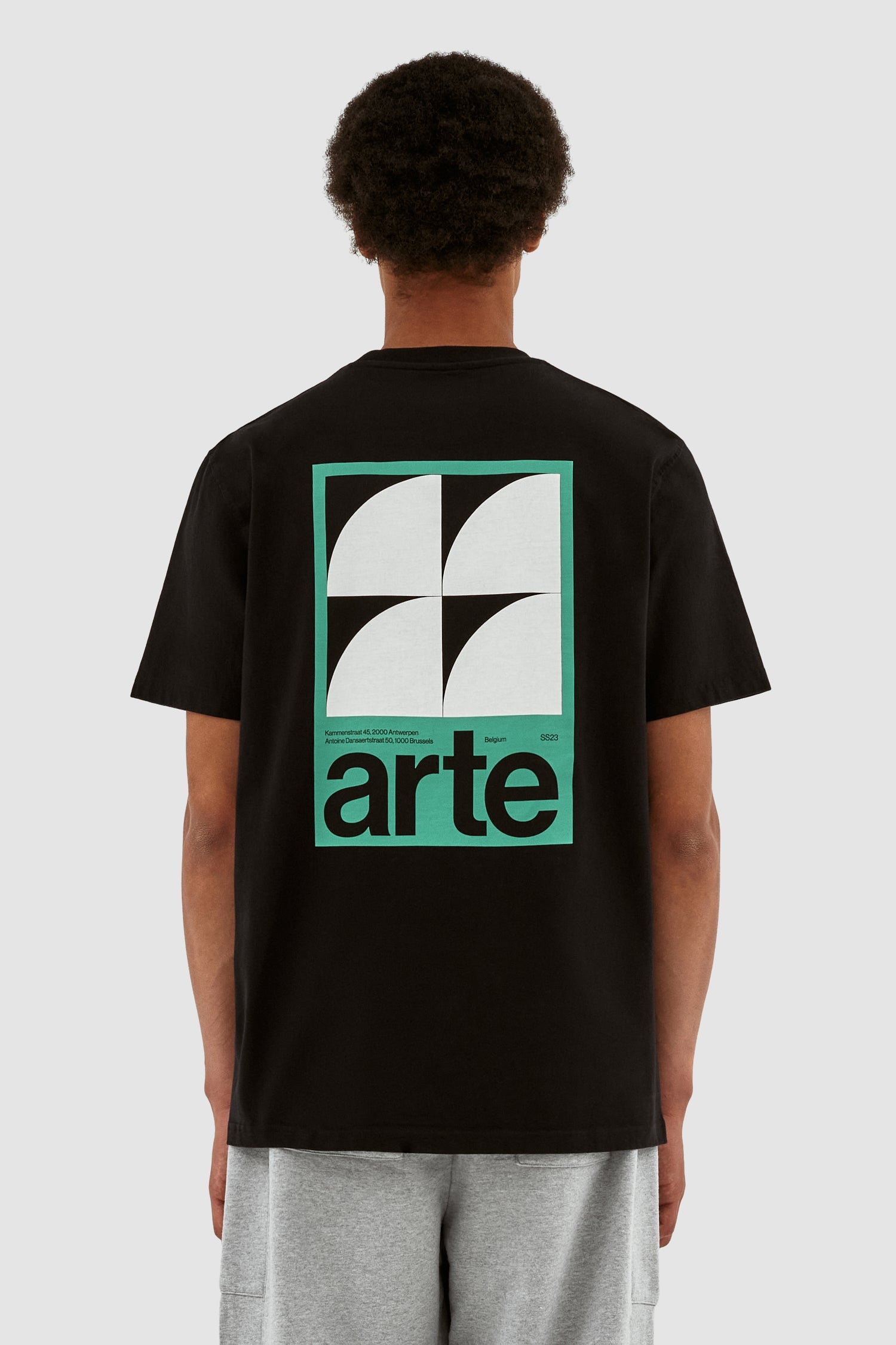 Taut Back G Print T-shirt - Noir