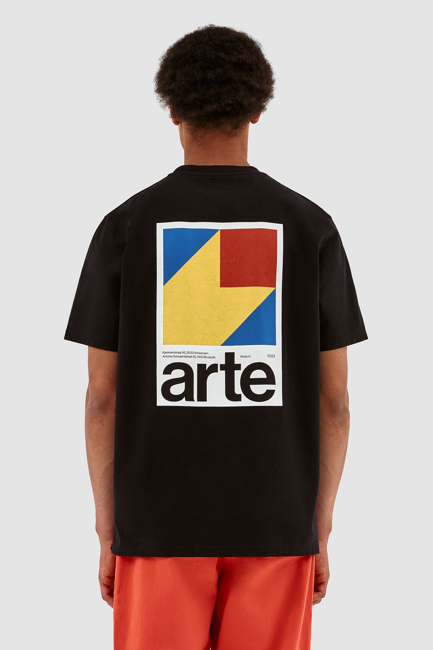 T-shirt imprimé Y de Taut Back - Noir