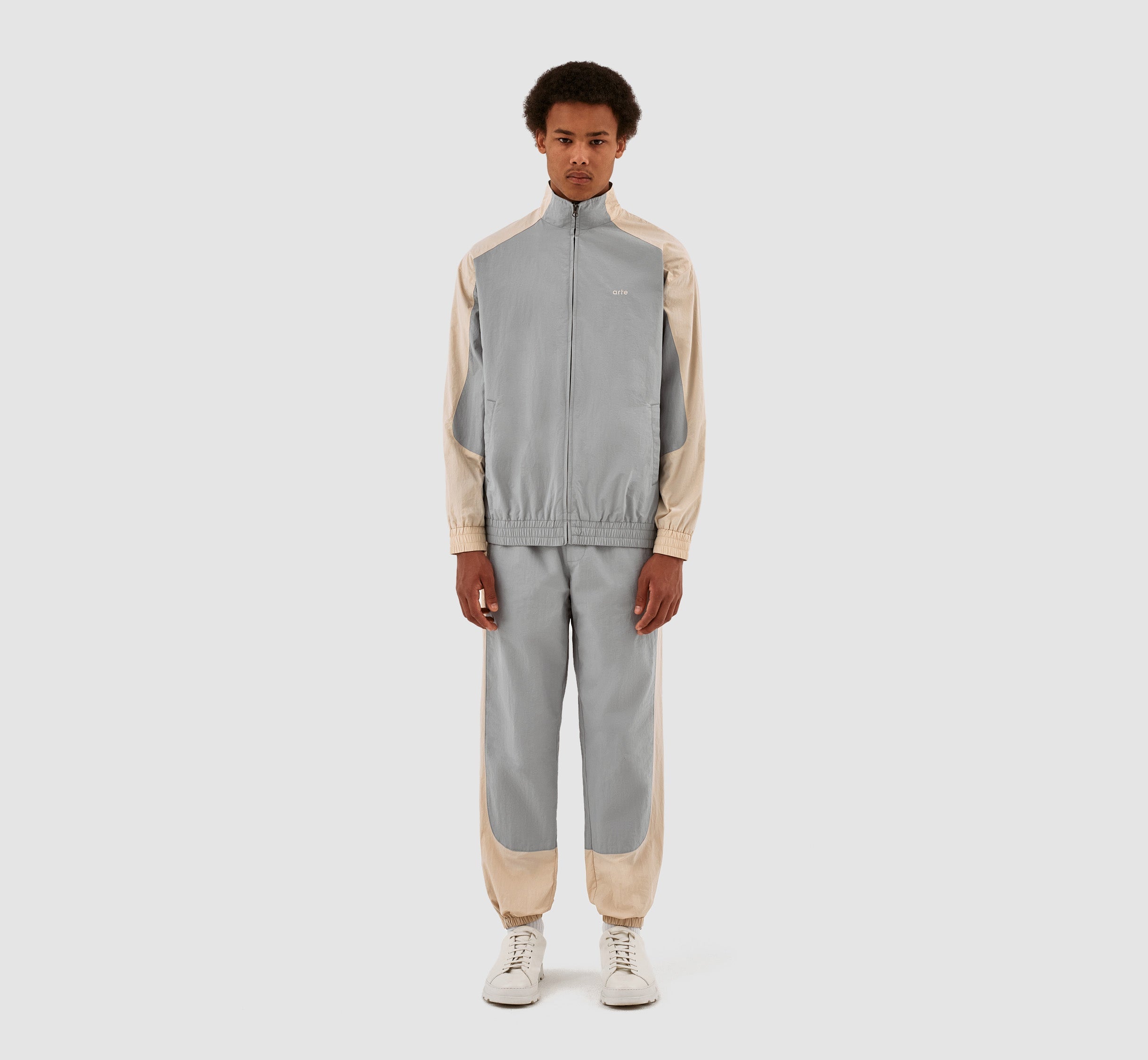 Veste Jordan Colorblock - Crème/Gris