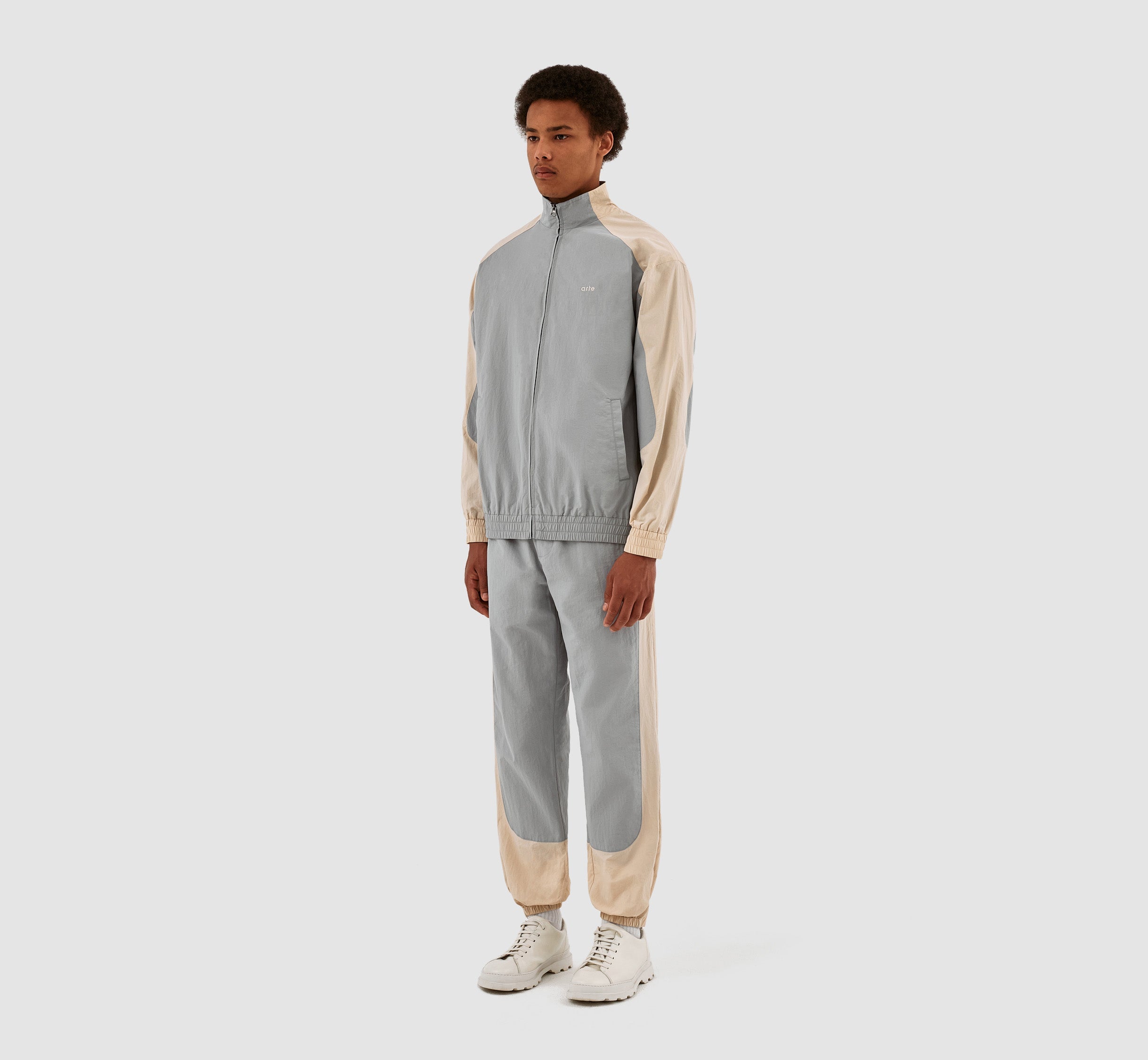 Veste Jordan Colorblock - Crème/Gris