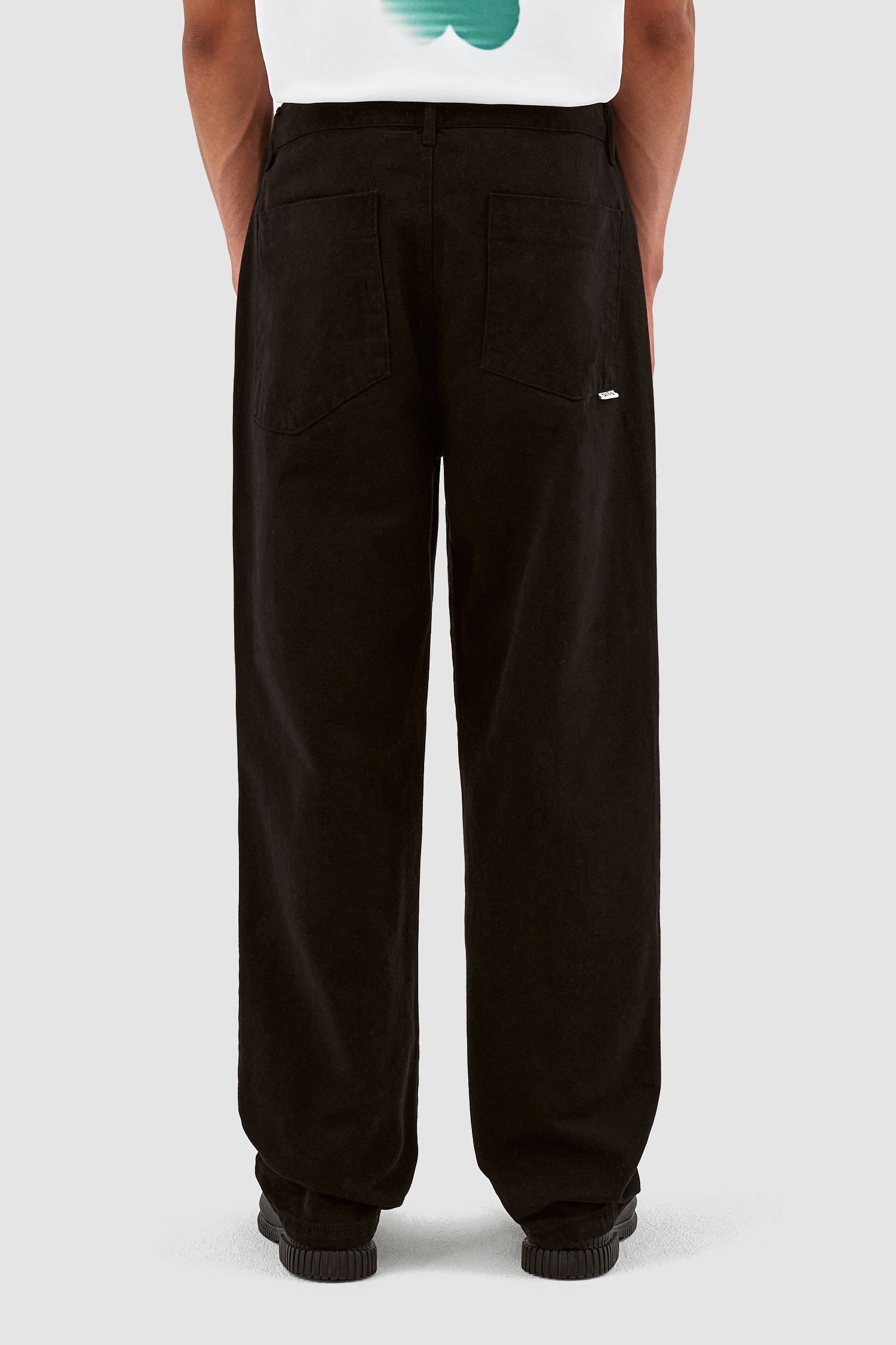 Pantalon en velours de coton Porter - Noir