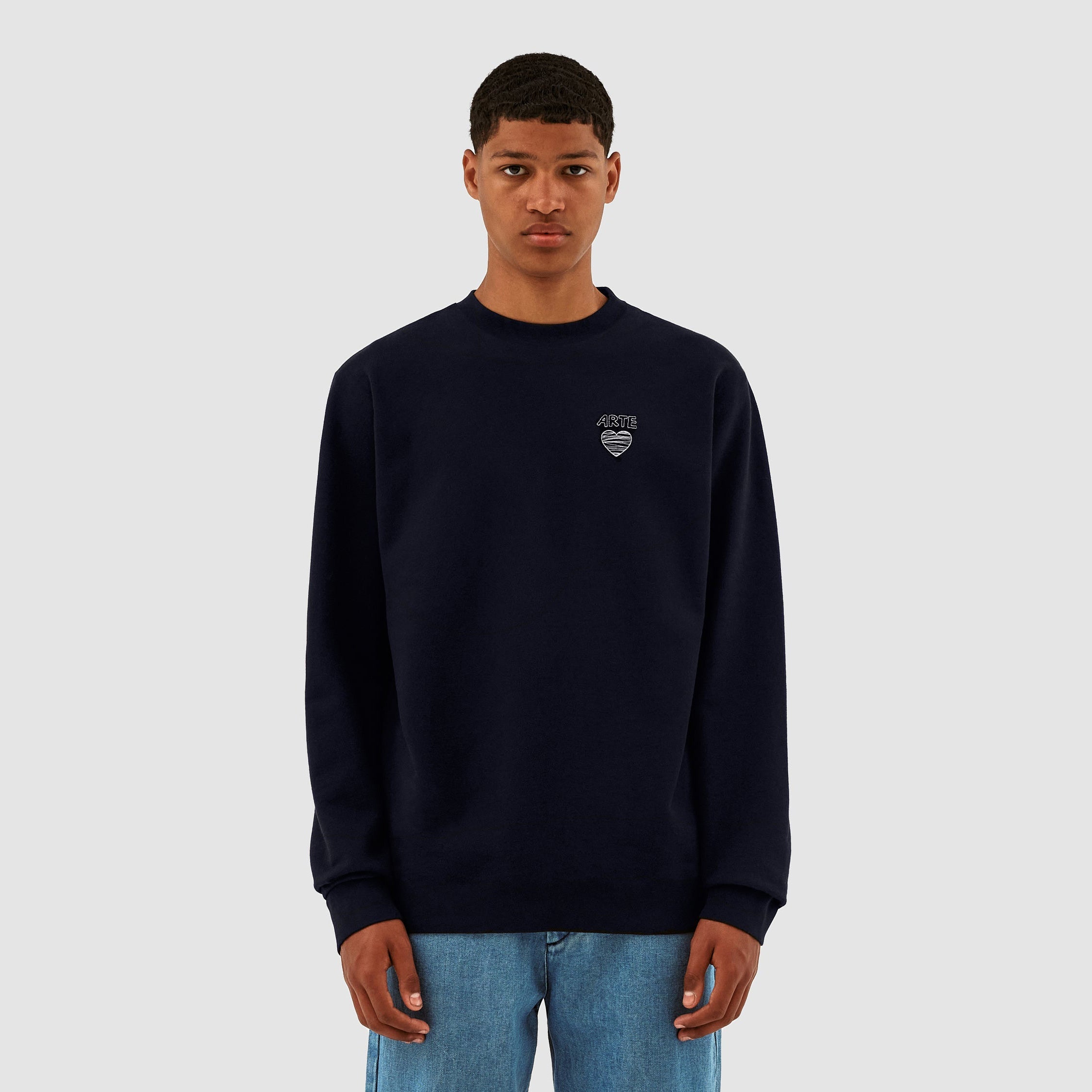 Clarck Scribble Crewneck - Marine