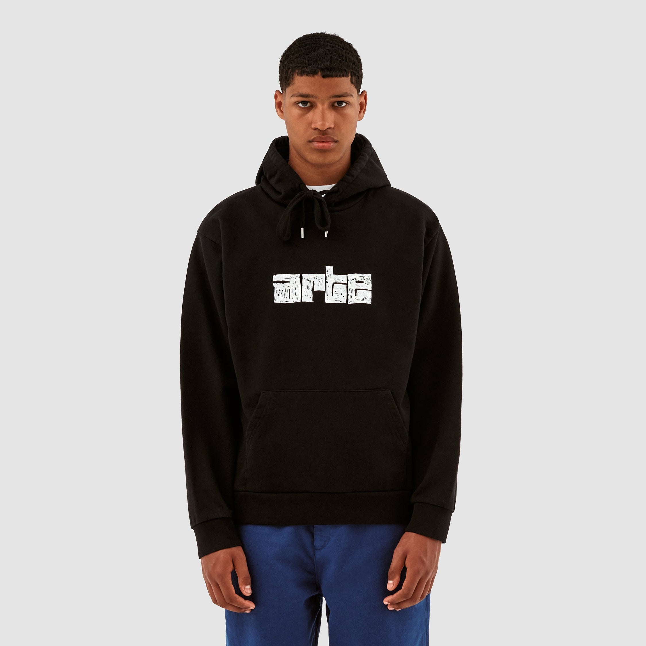 Sweat à capuche Harris Block Logo - Noir