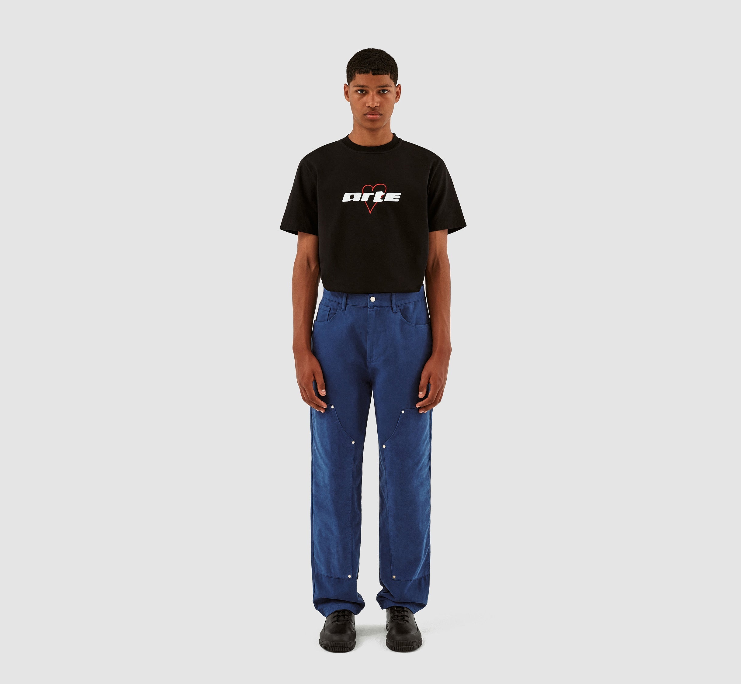 Pantalon en velours de coton Porter - Bleu