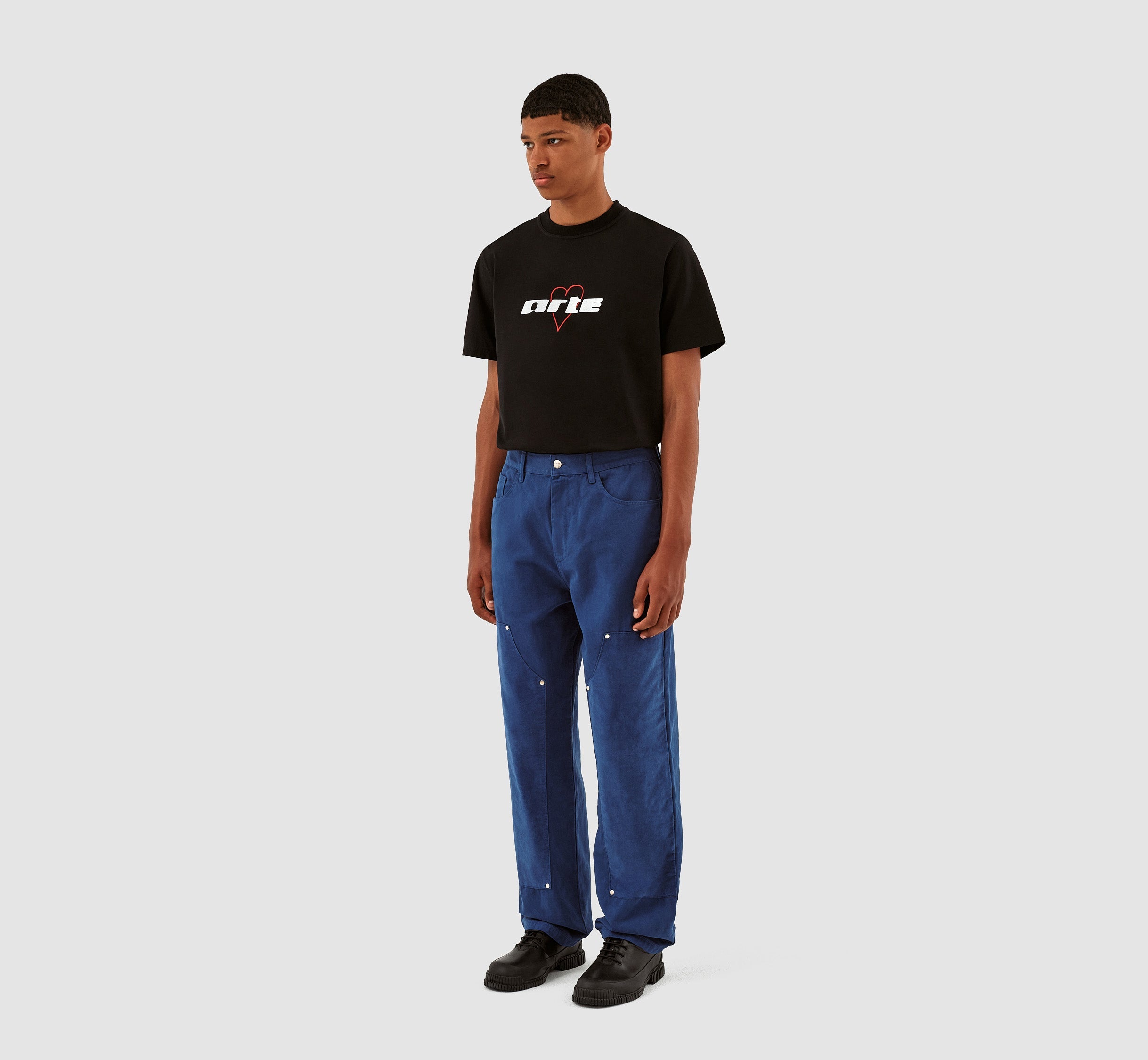 Pantalon en velours de coton Porter - Bleu