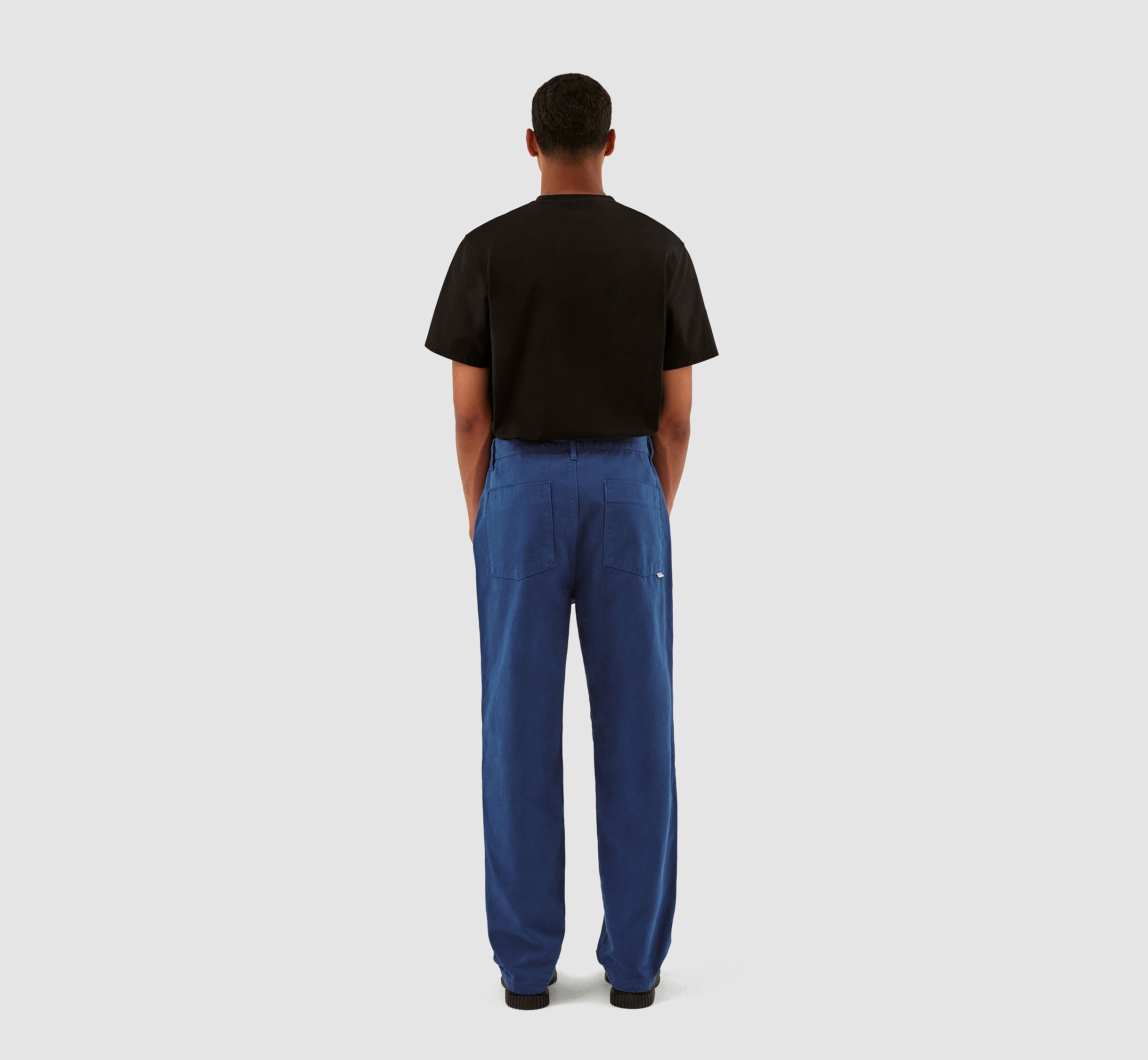 Pantalon en velours de coton Porter - Bleu