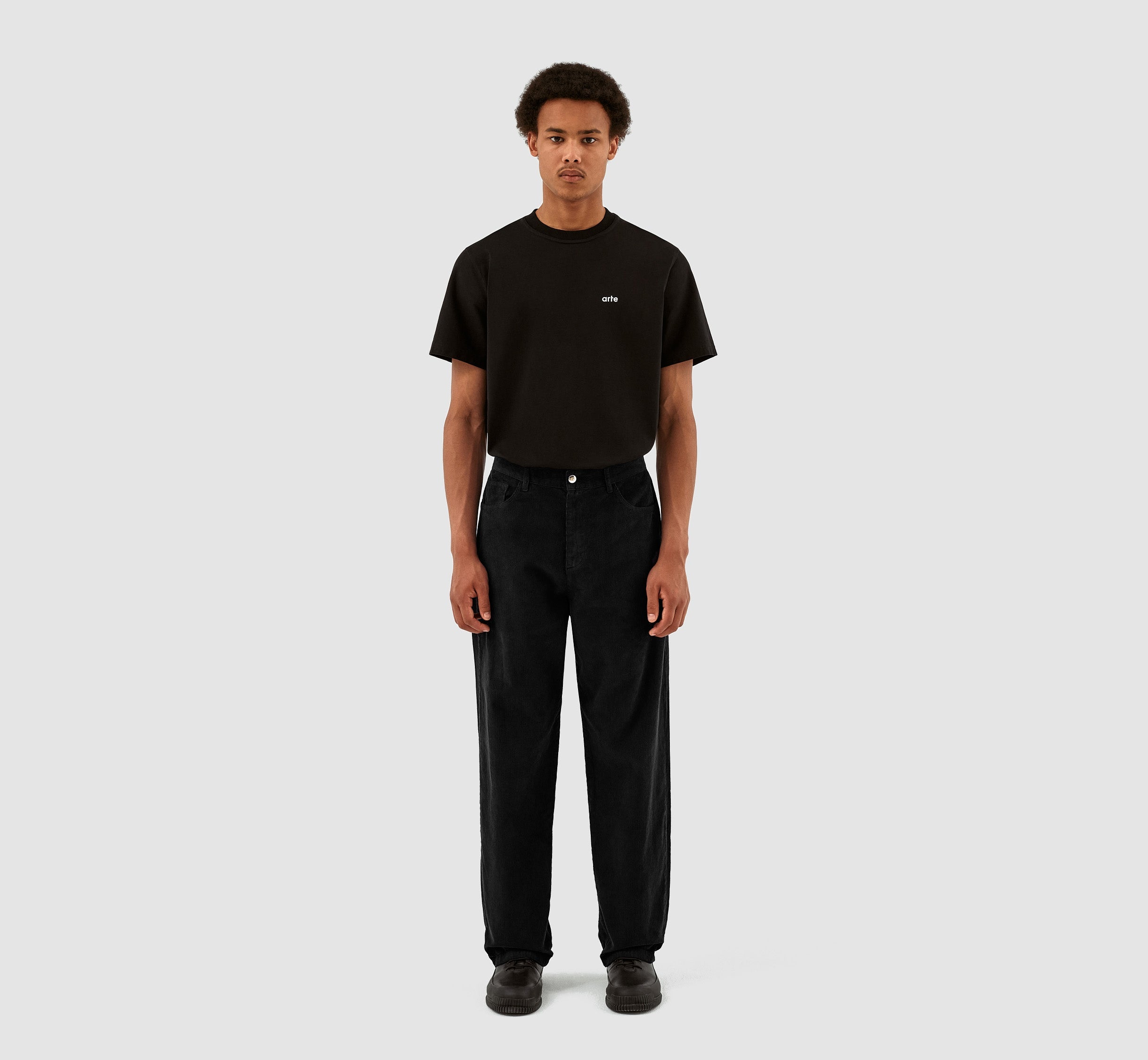 Pantalon en velours côtelé Perry - Noir