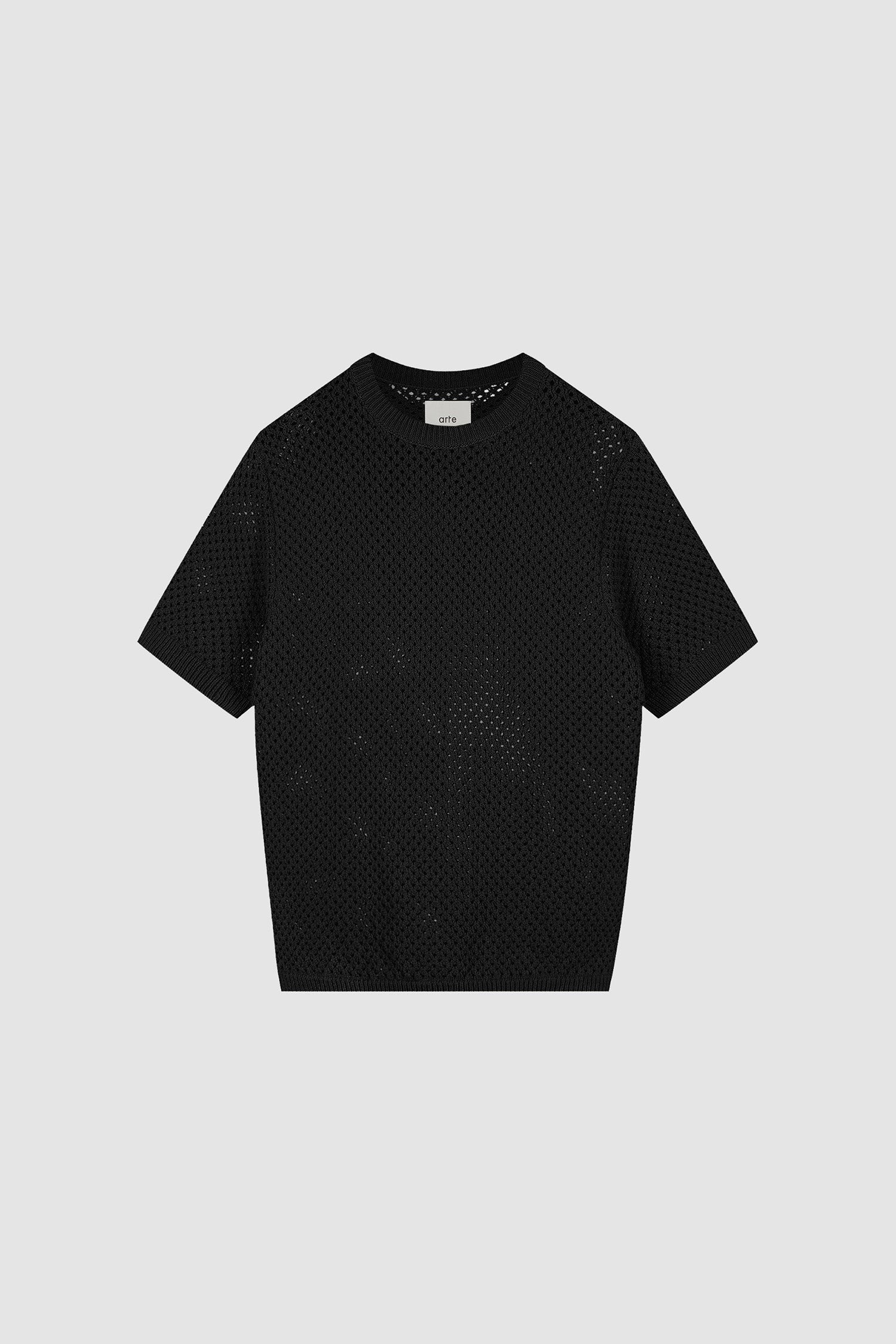 T-shirt au crochet - Noir