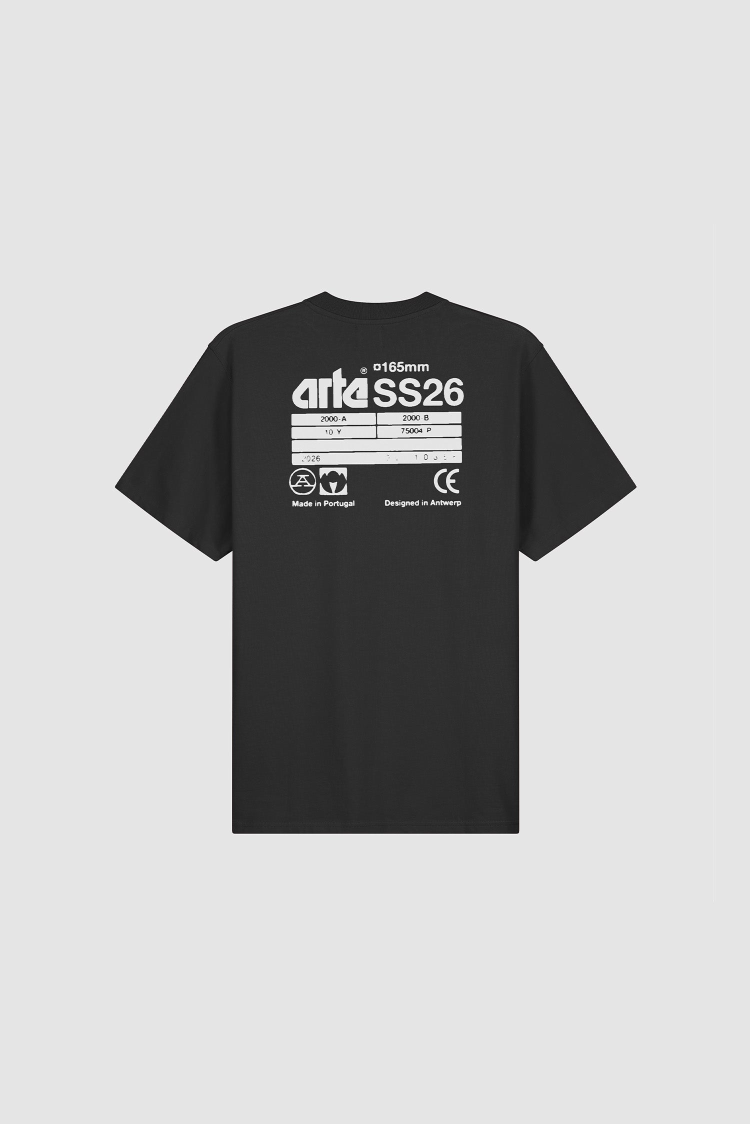 T-shirt SS26 Back - Noir
