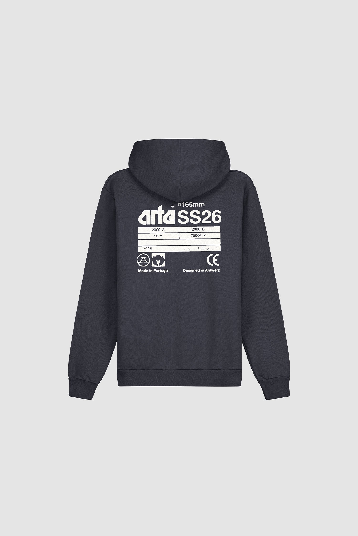 Sweat à capuche Back SS26 - Bleu marine