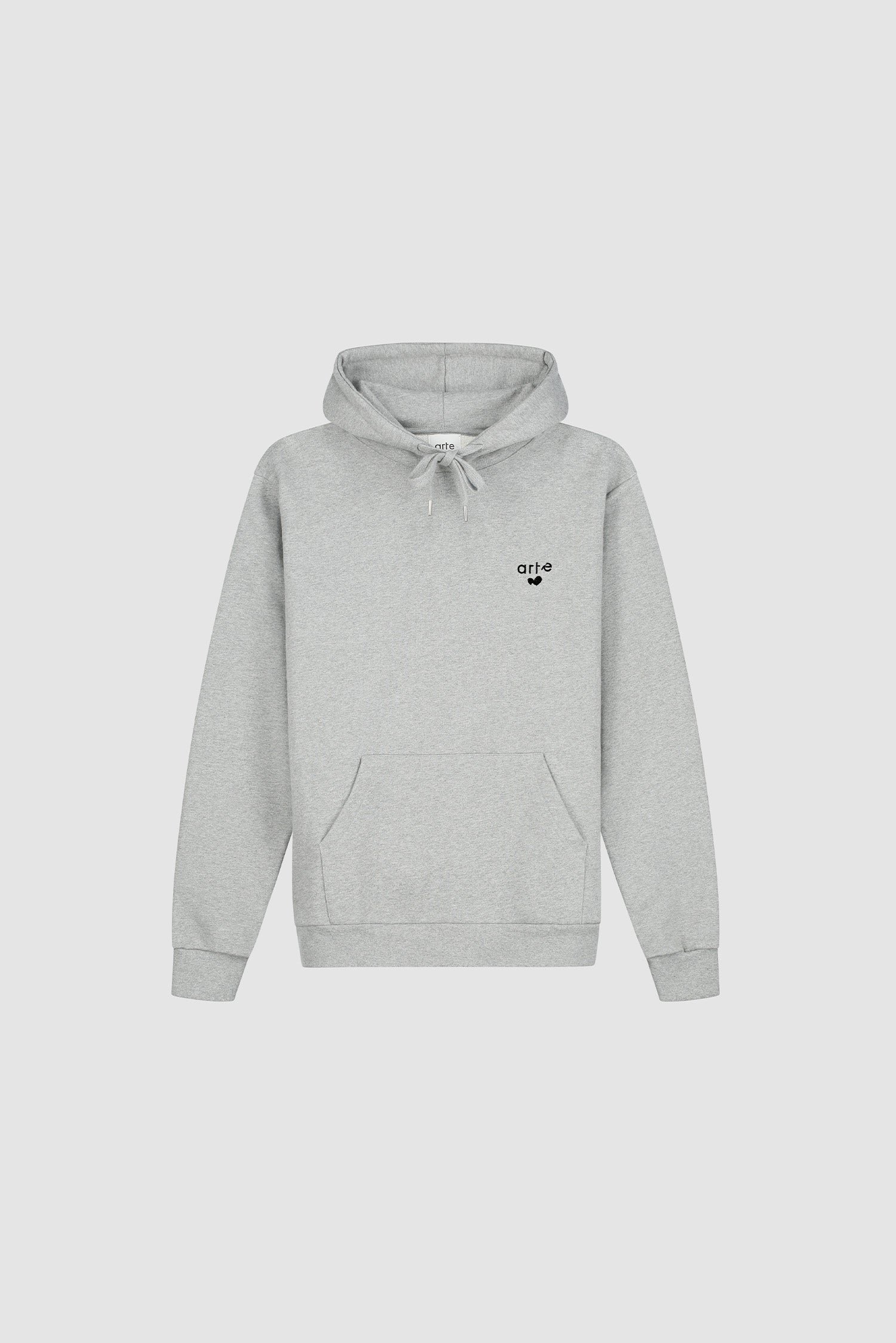 Sweat à capuche avec logo cœur - Gris
