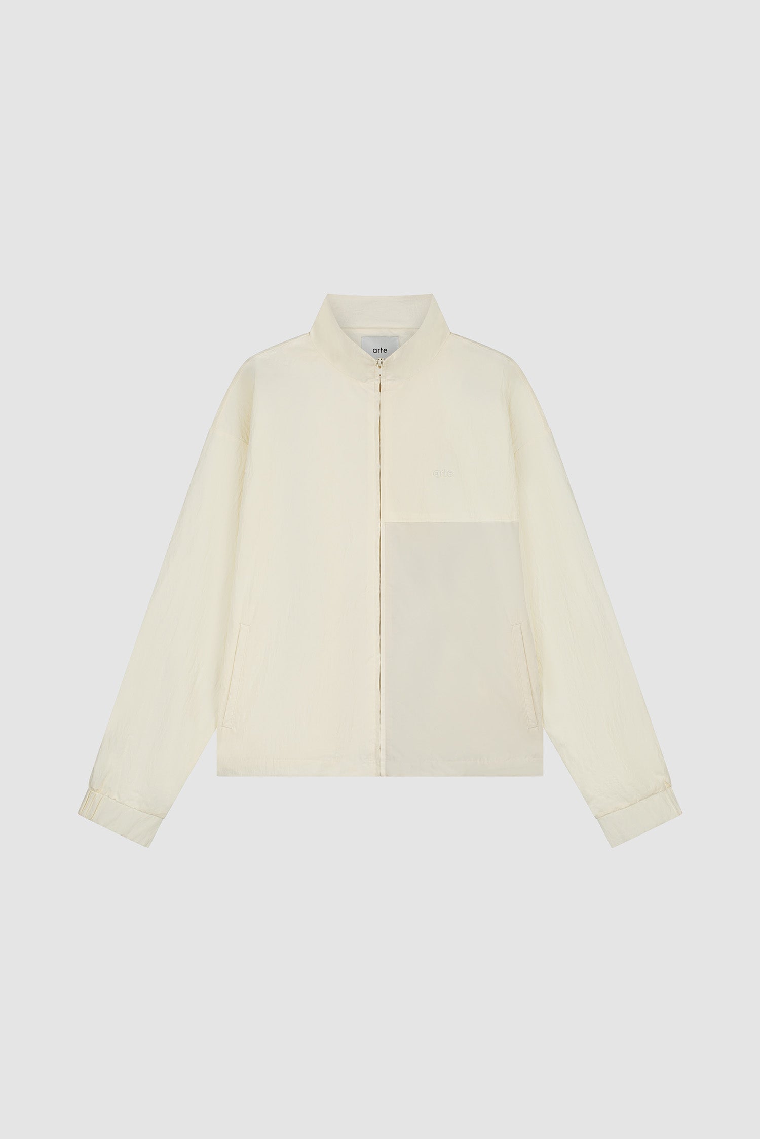 Veste de survêtement carrée - Crème