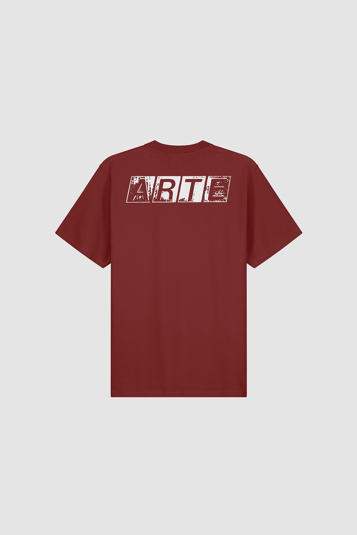 T-shirt imprimé dos délavé - Bordeaux