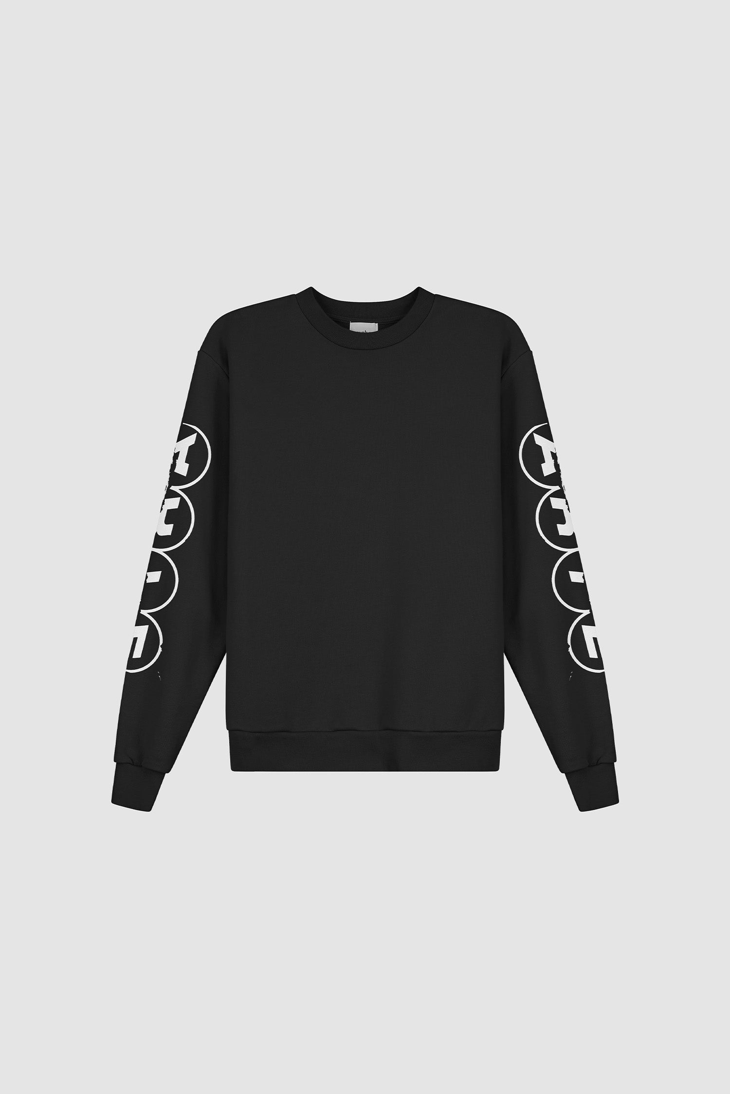 T-shirt à manches courtes et col rond imprimé - Noir