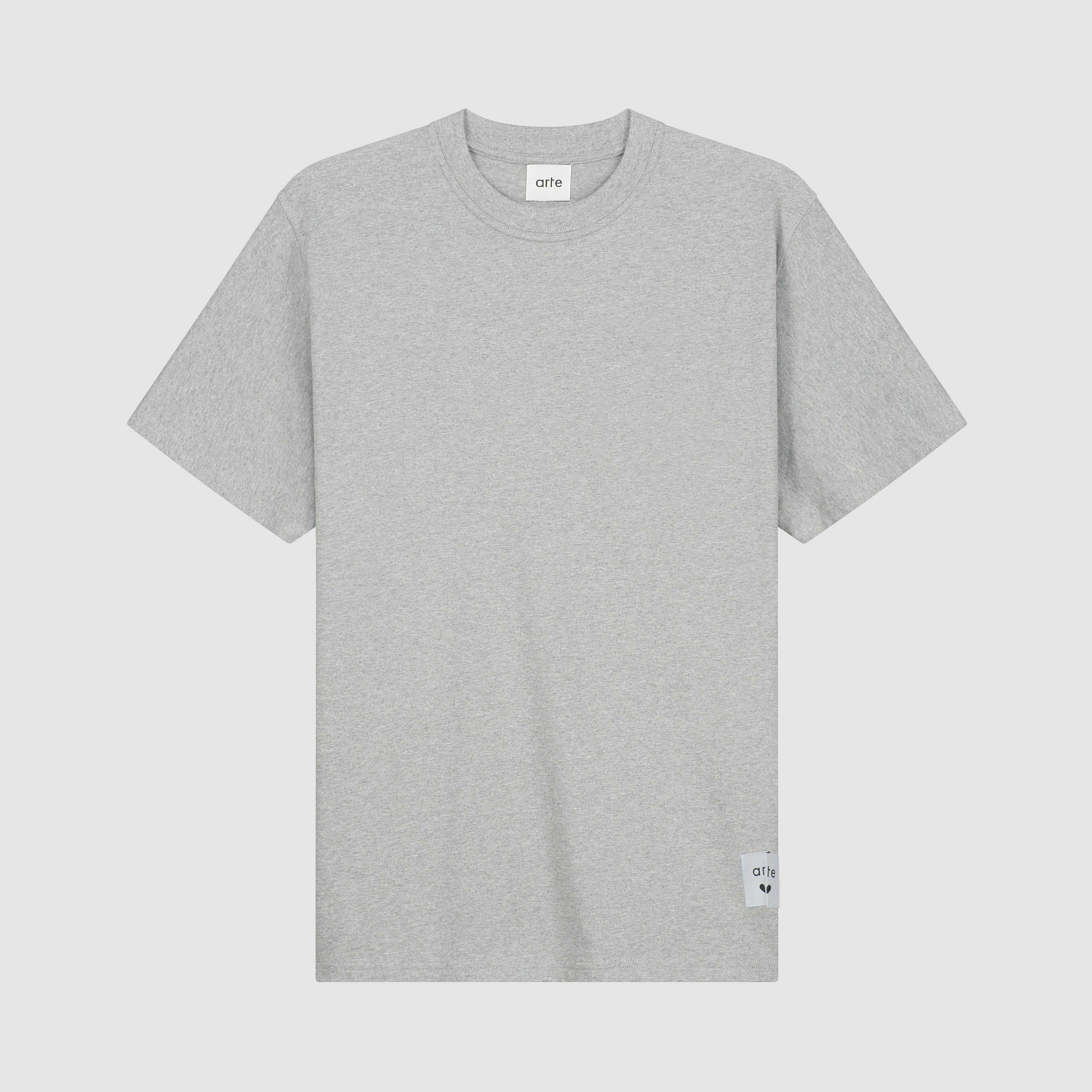 T-shirt à étiquette réversible - Gris